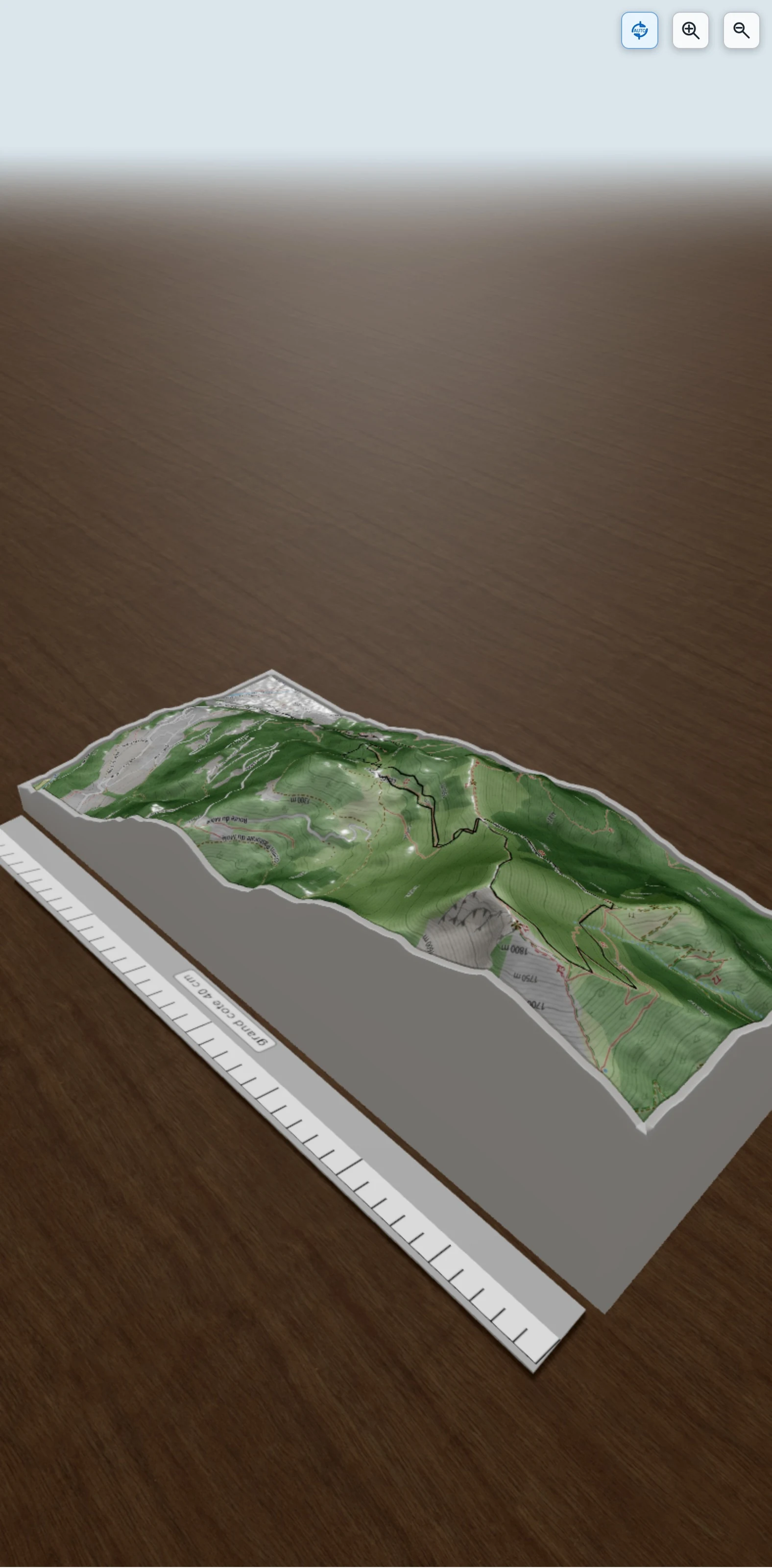 Carte en relief 3D de Le Môle, avec relief topographique