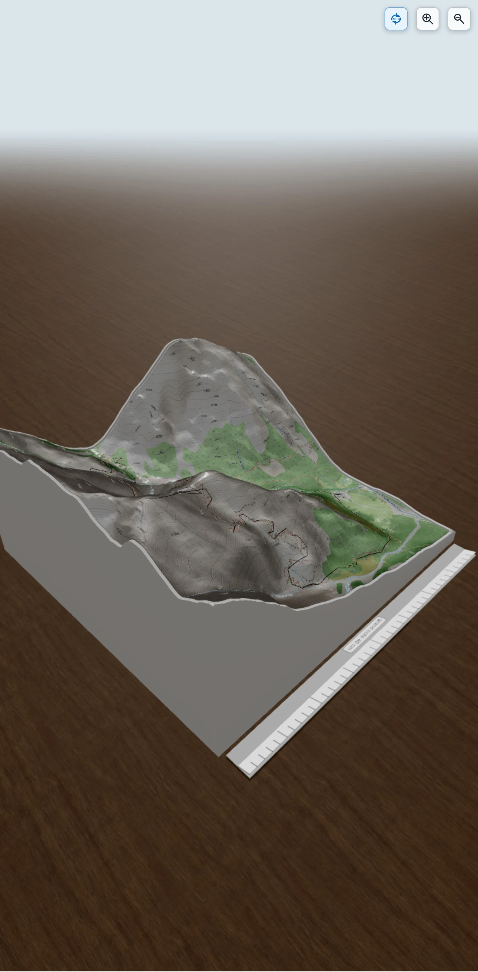 Carte en relief 3D de Le Montaigu par le col de l'Ardouère, avec relief topographique