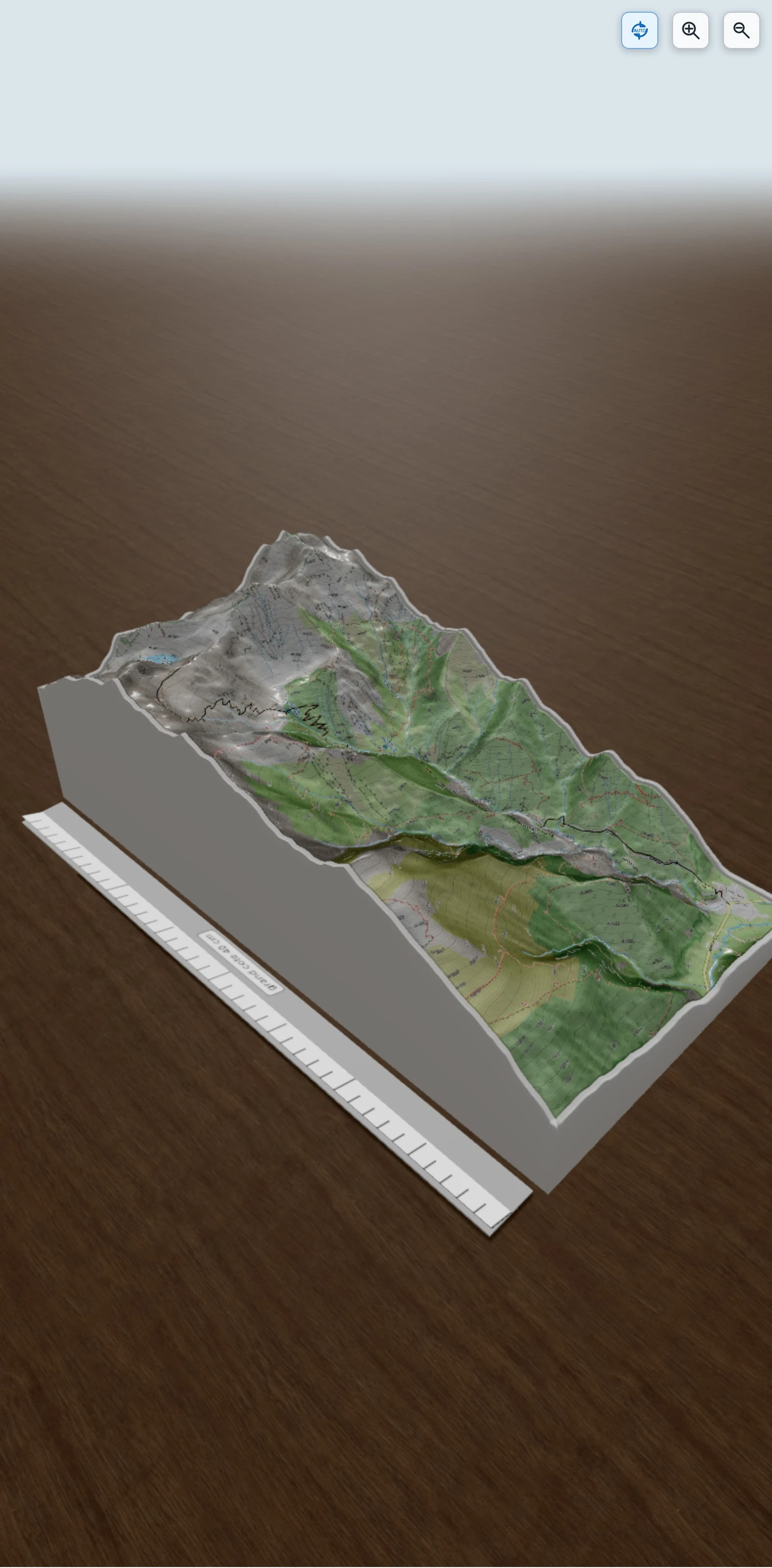 Carte en relief 3D de Le Périer - Lac de Plan Vianney (GR Perso étape 3), avec relief topographique
