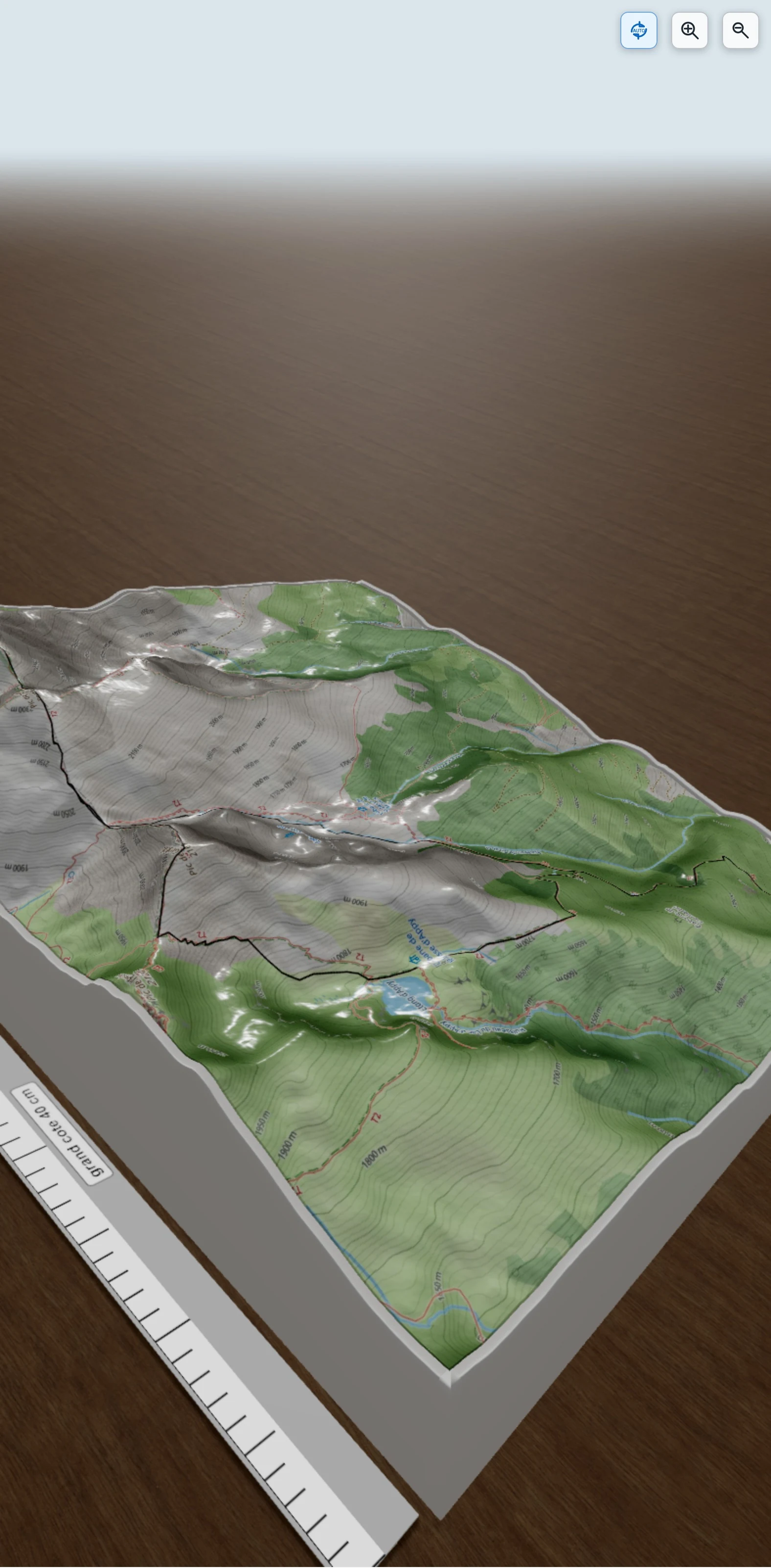Carte en relief 3D de Le pic de Saint-Barthélemy et Soularac, avec relief topographique