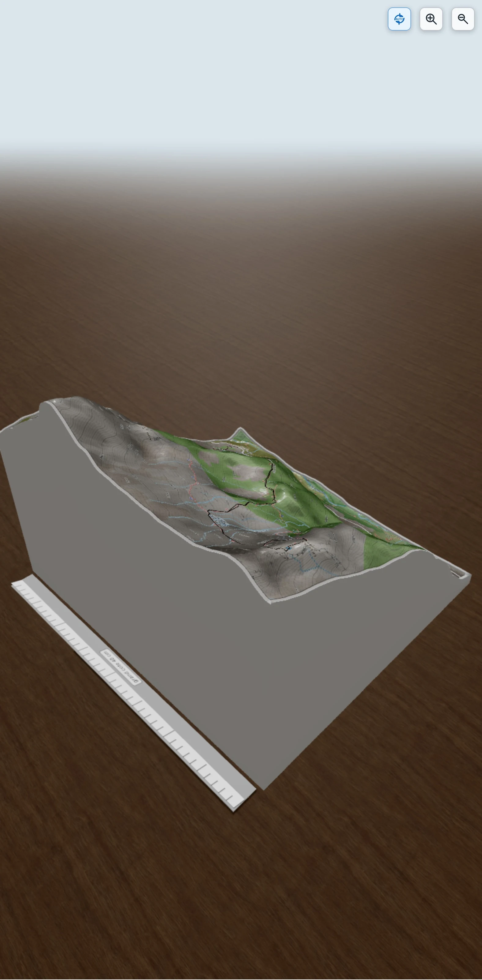 Carte en relief 3D de Le refuge de Chalances en Valgaudemar, avec relief topographique