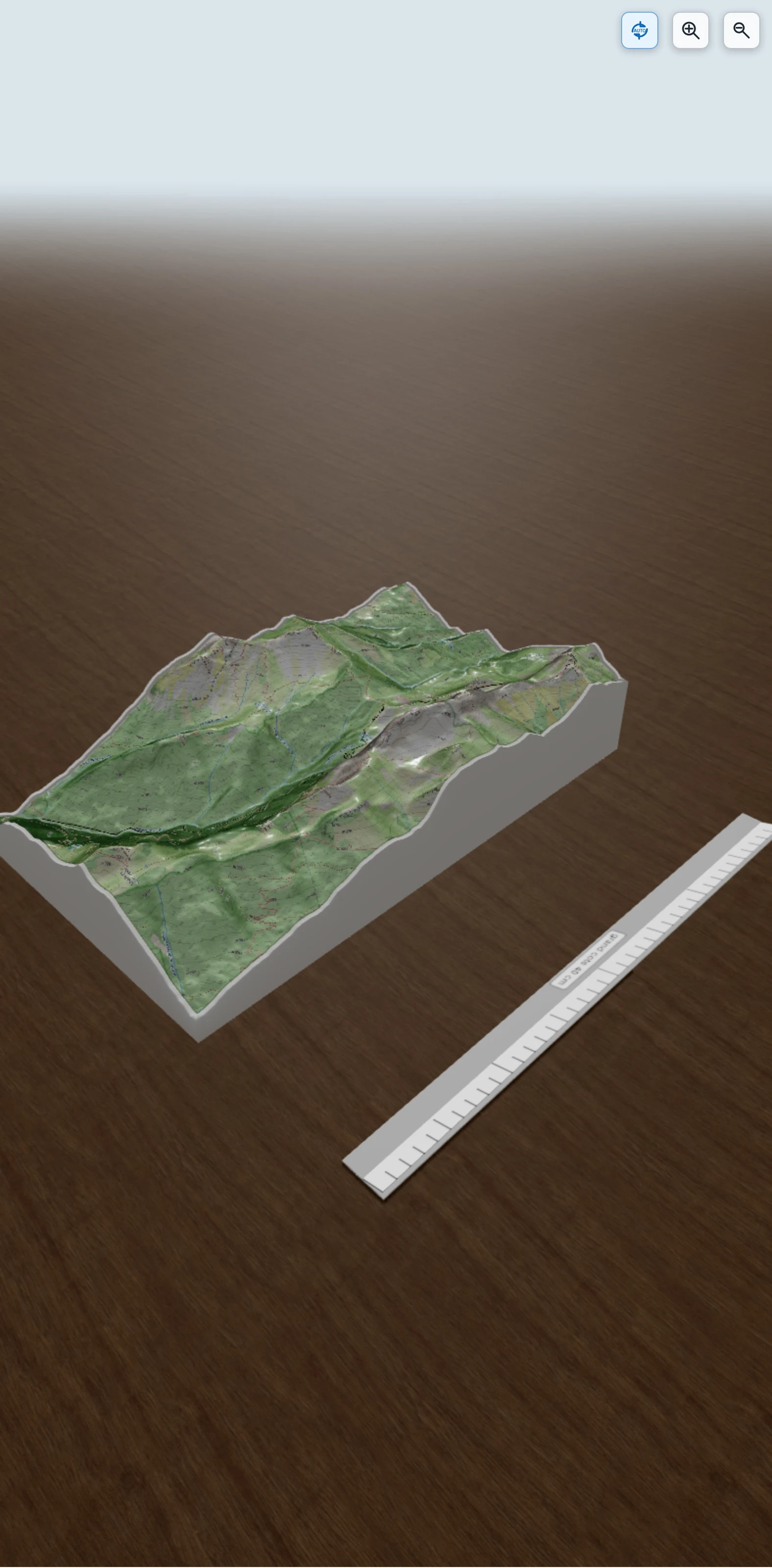 Carte en relief 3D de Mont de la Coche depuis le St Ruph, avec relief topographique
