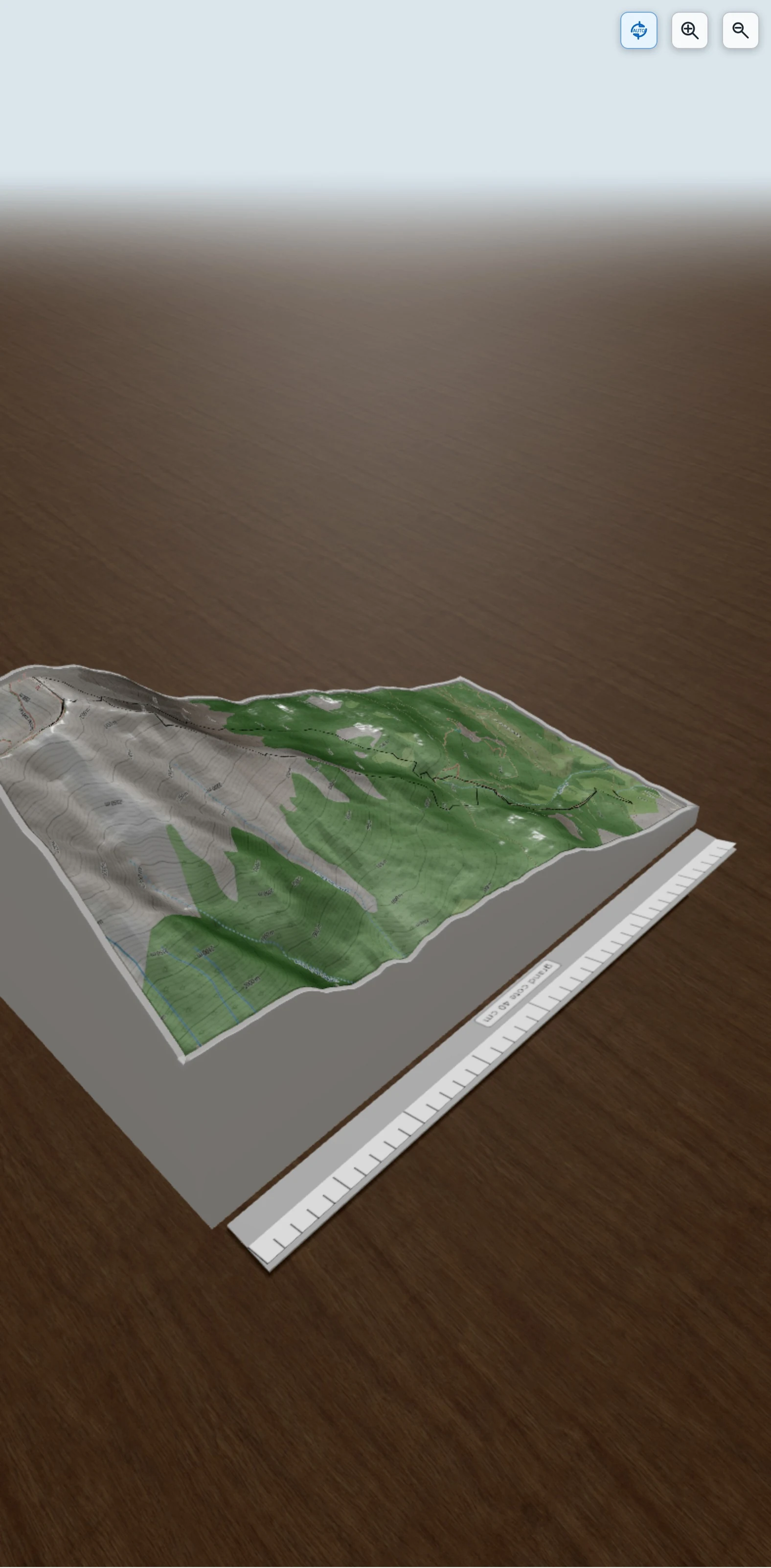 Carte en relief 3D de Mont Guillaume par Mourinas, depuis Puy-St-Eusèbe, Hautes-Alpes, avec relief topographique