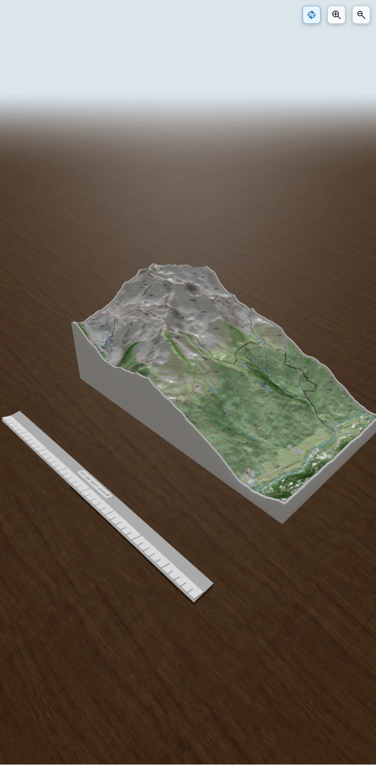 Carte en relief 3D de passage de tignieu, avec relief topographique