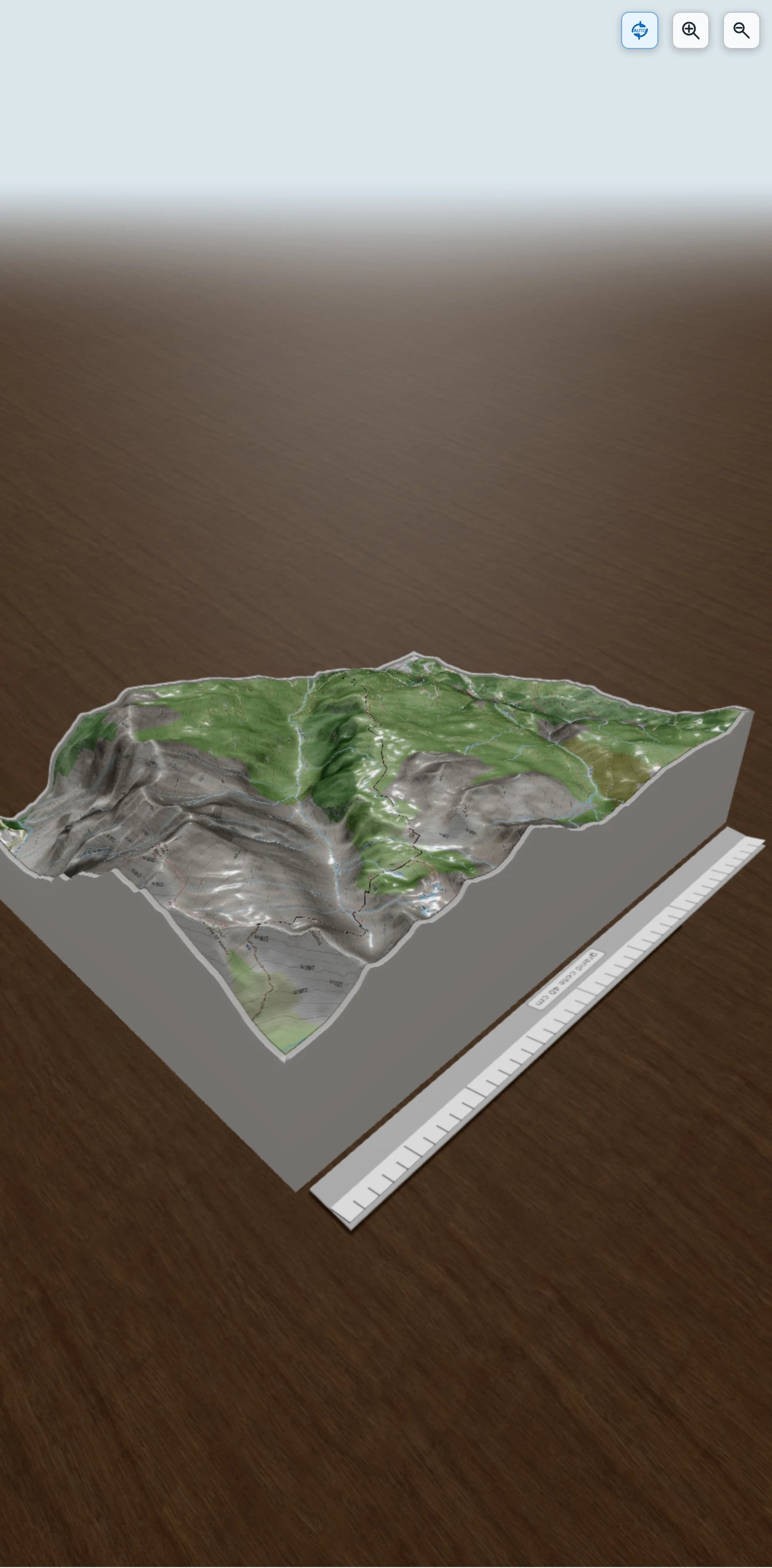 Carte en relief 3D de Passeur de Pralognan, avec relief topographique