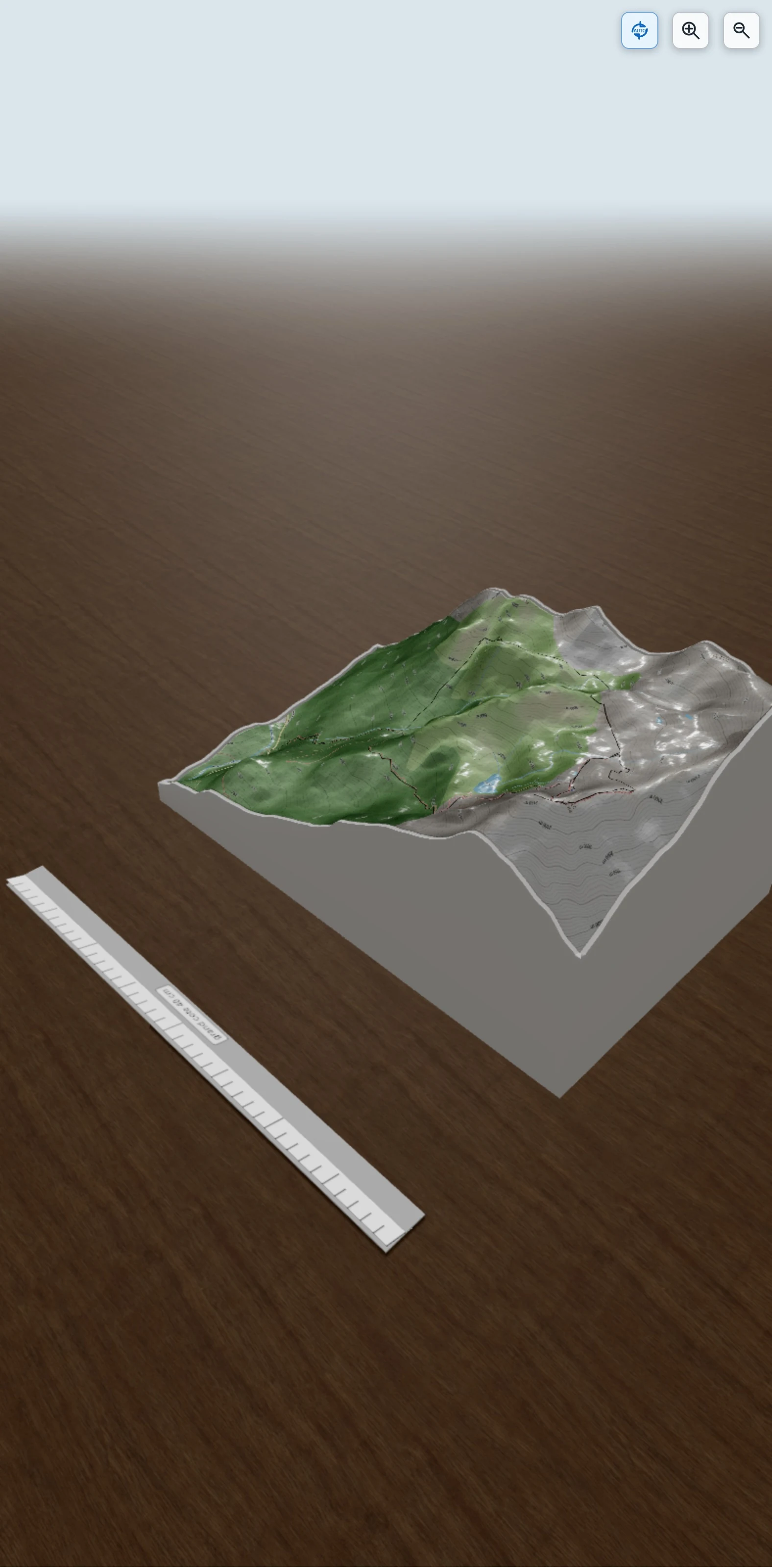 Carte en relief 3D de Pic d\'Er (Les Topos Pyrénées par mariano), avec relief topographique