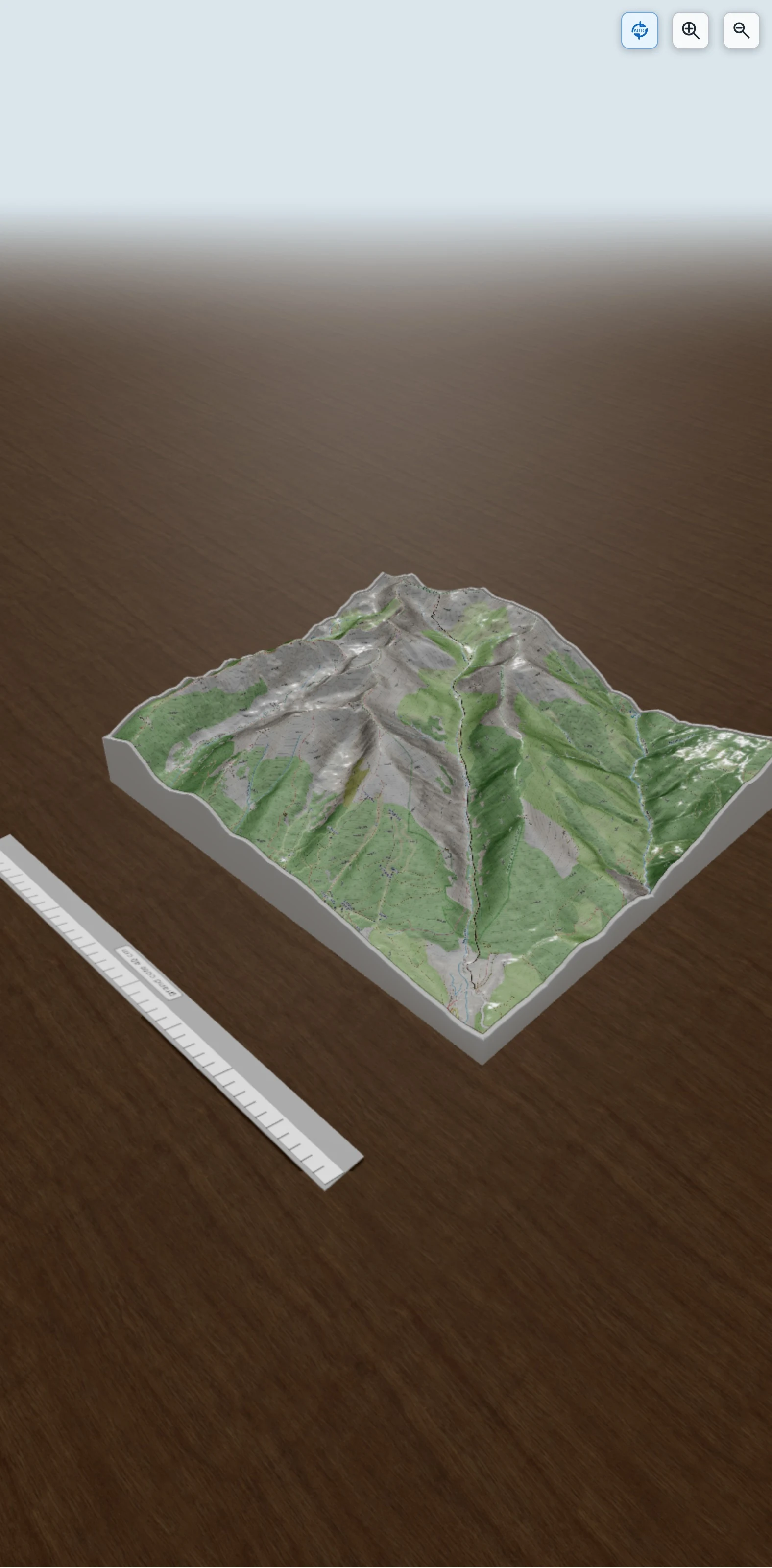 Carte en relief 3D de Pic d'Eyne, avec relief topographique