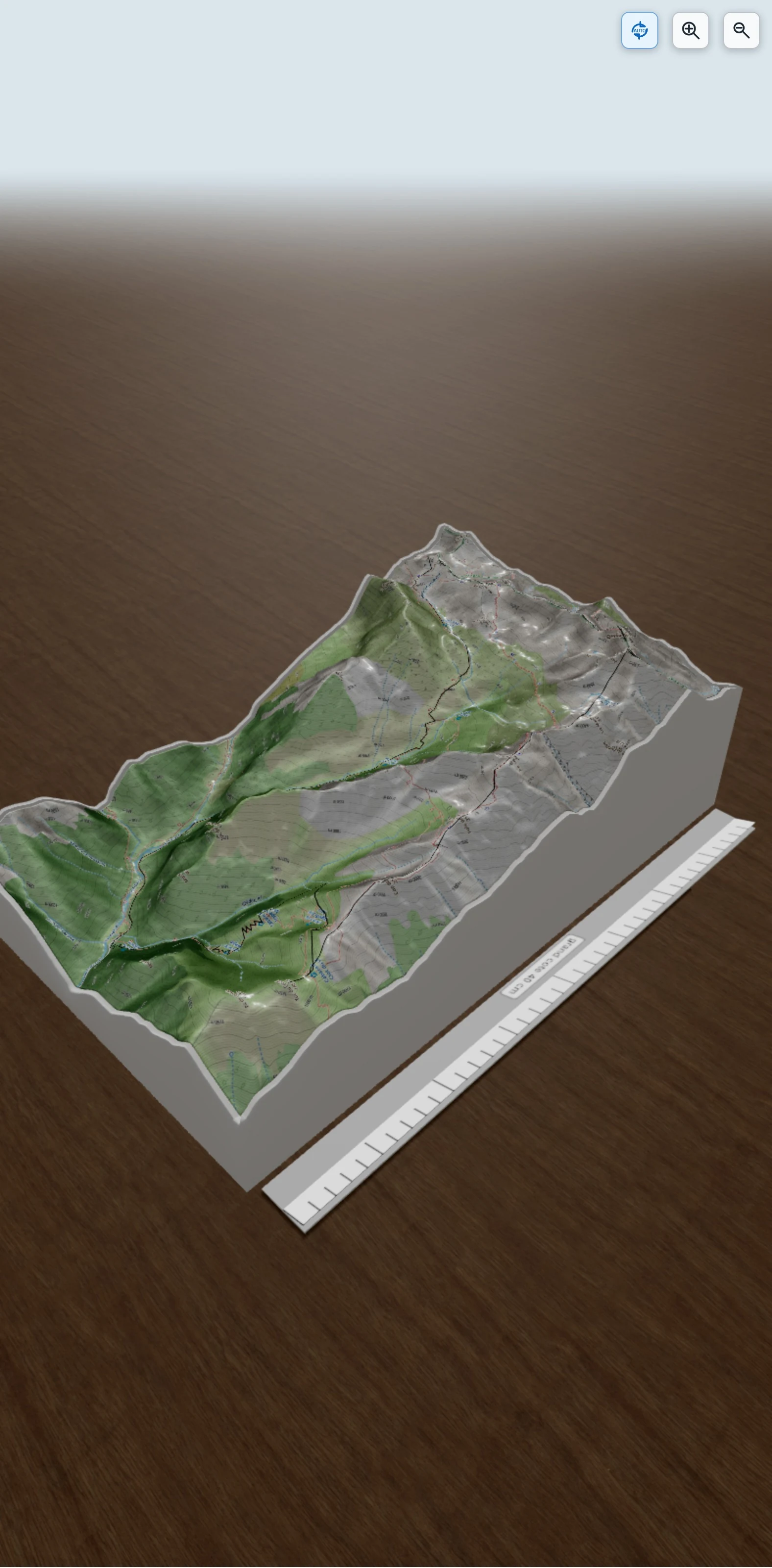 Carte en relief 3D de Pic de Barlonguère (2802m), avec relief topographique