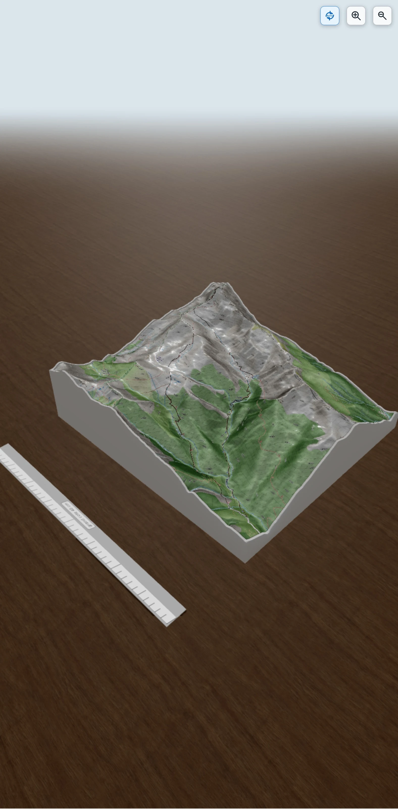 Carte en relief 3D de Pic de Crabère (2629m), avec relief topographique