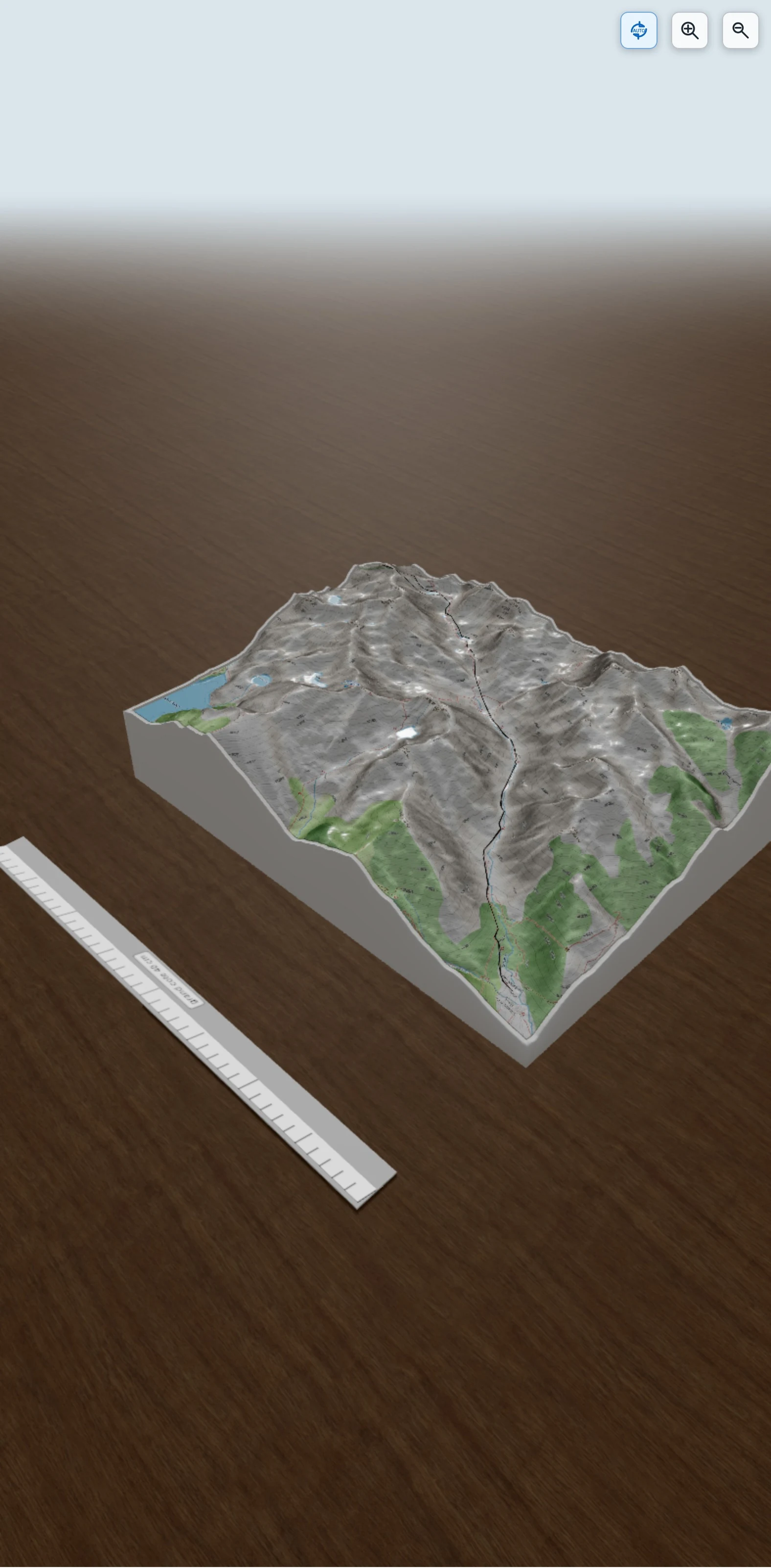 Carte en relief 3D de Pic de l'Etang Faury (2702m), avec relief topographique
