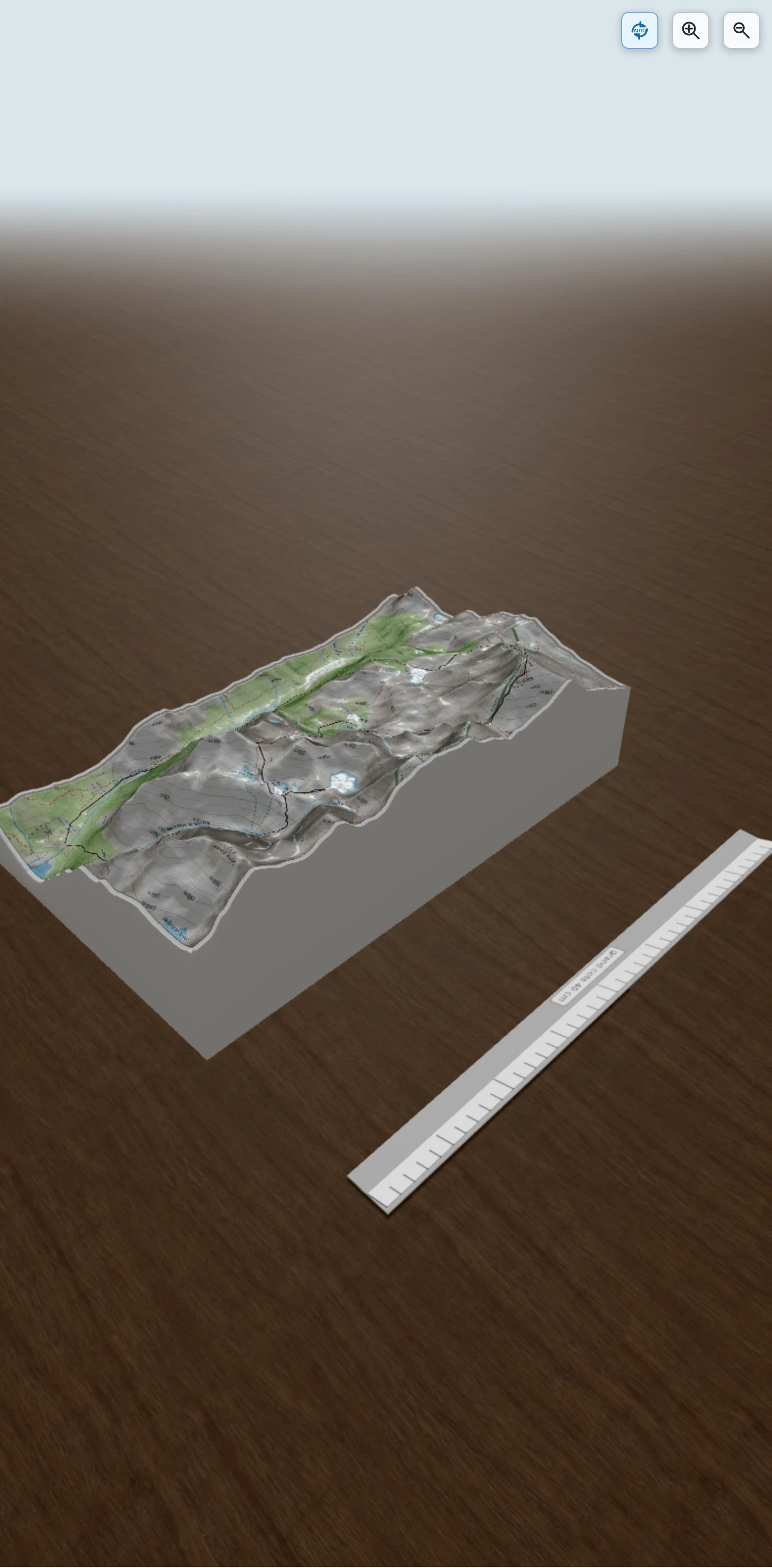 Carte en relief 3D de Pic de la Rouge et tour des étangs, avec relief topographique