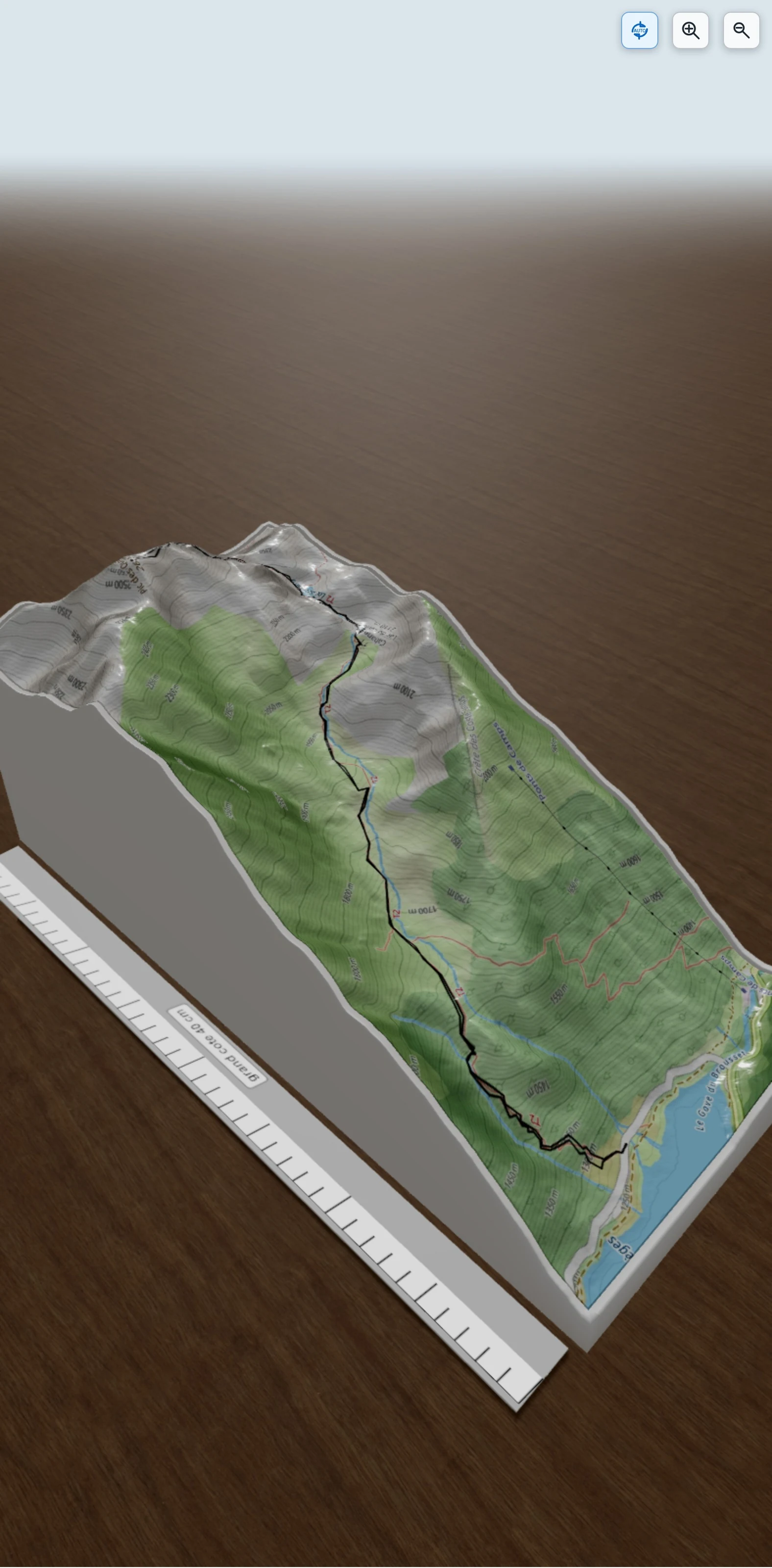 Carte en relief 3D de Pic des Quintétes, avec relief topographique