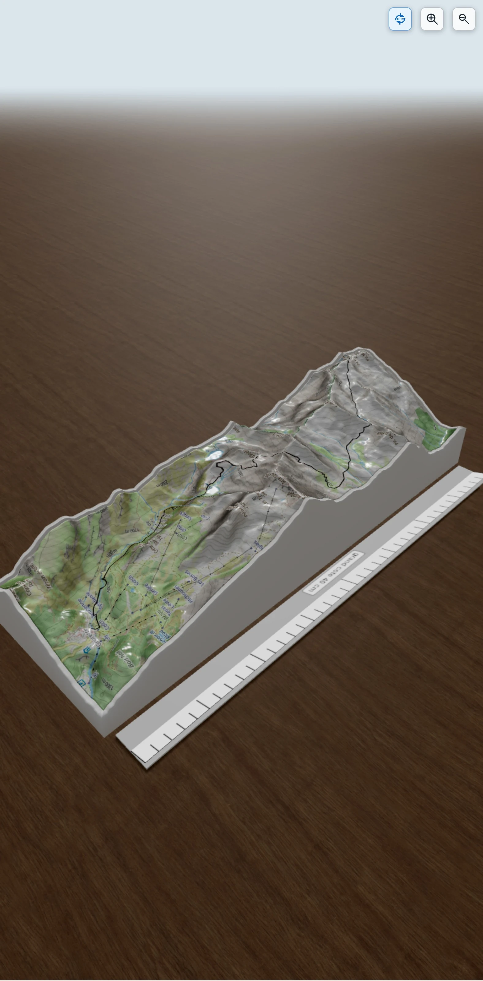 Carte en relief 3D de Pic des Tourettes - 2771 m, depuis Gourette, par le Lac d\\\'Anglas, la Hourquette d\\\'Arre et les Lacs d\\\'Estibère, avec relief topographique