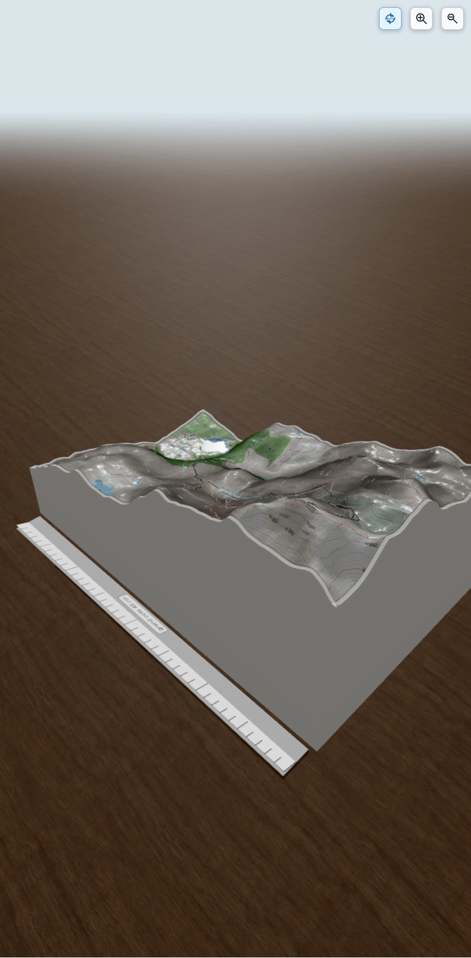 Carte en relief 3D de Pic Garmo Negro 3051m (Les Pyrénées vues par mariano), avec relief topographique