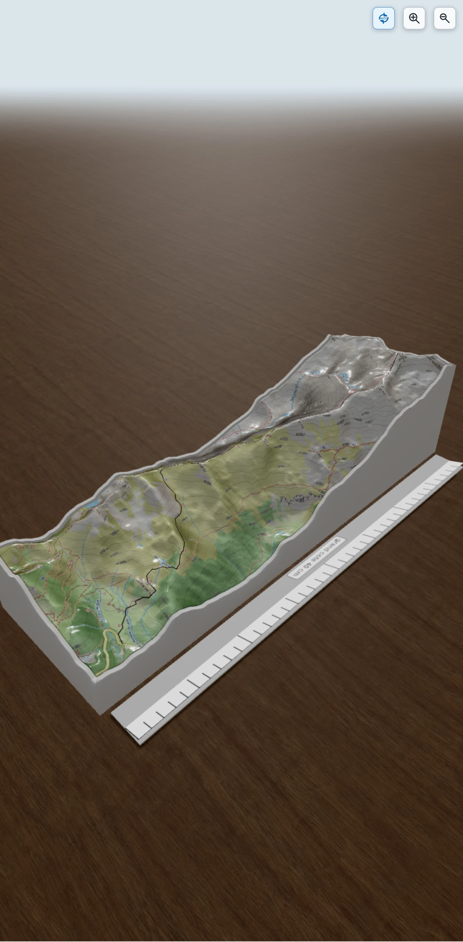 Carte en relief 3D de Pic Rouge de Bassies, avec relief topographique
