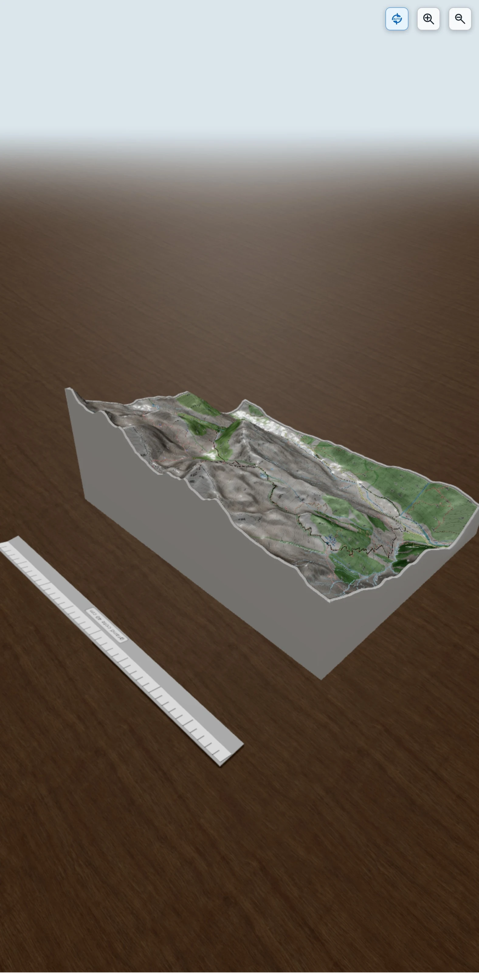 Carte en relief 3D de Pic Turbat, avec relief topographique
