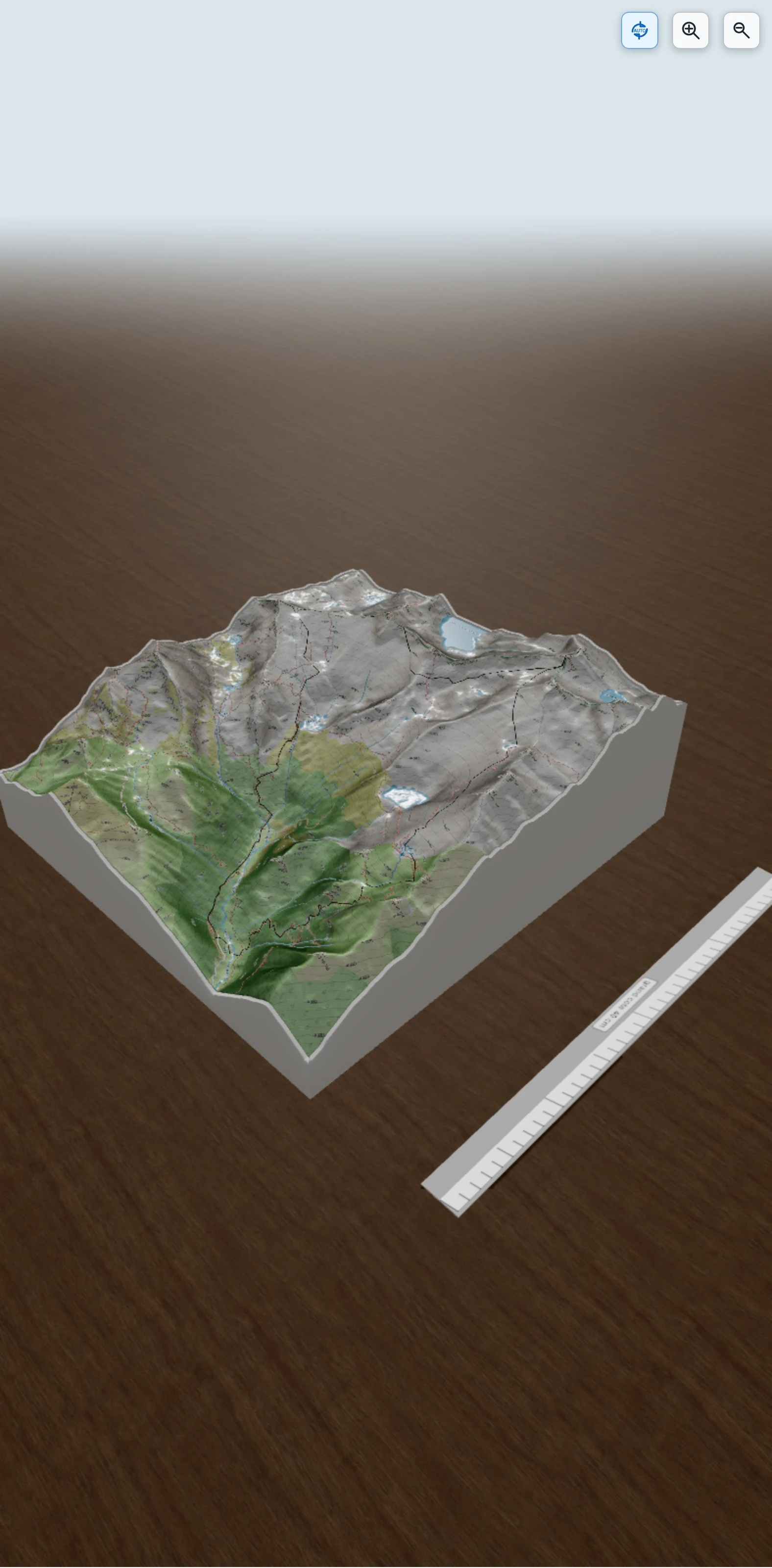 Carte en relief 3D de Pics de Certascan (2853m), avec relief topographique