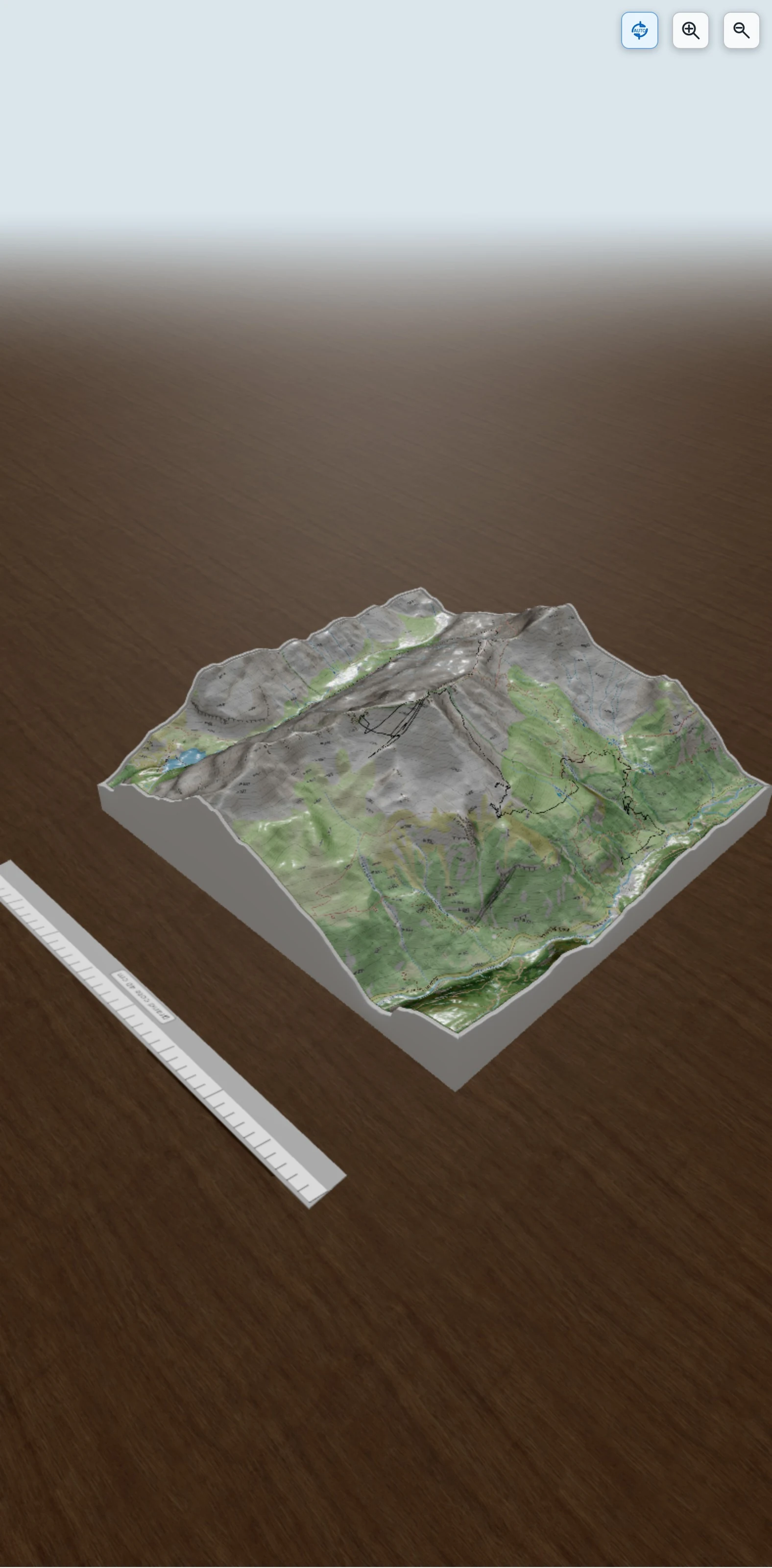 Carte en relief 3D de Piméné (Gavarnie) 03 sept 19, avec relief topographique
