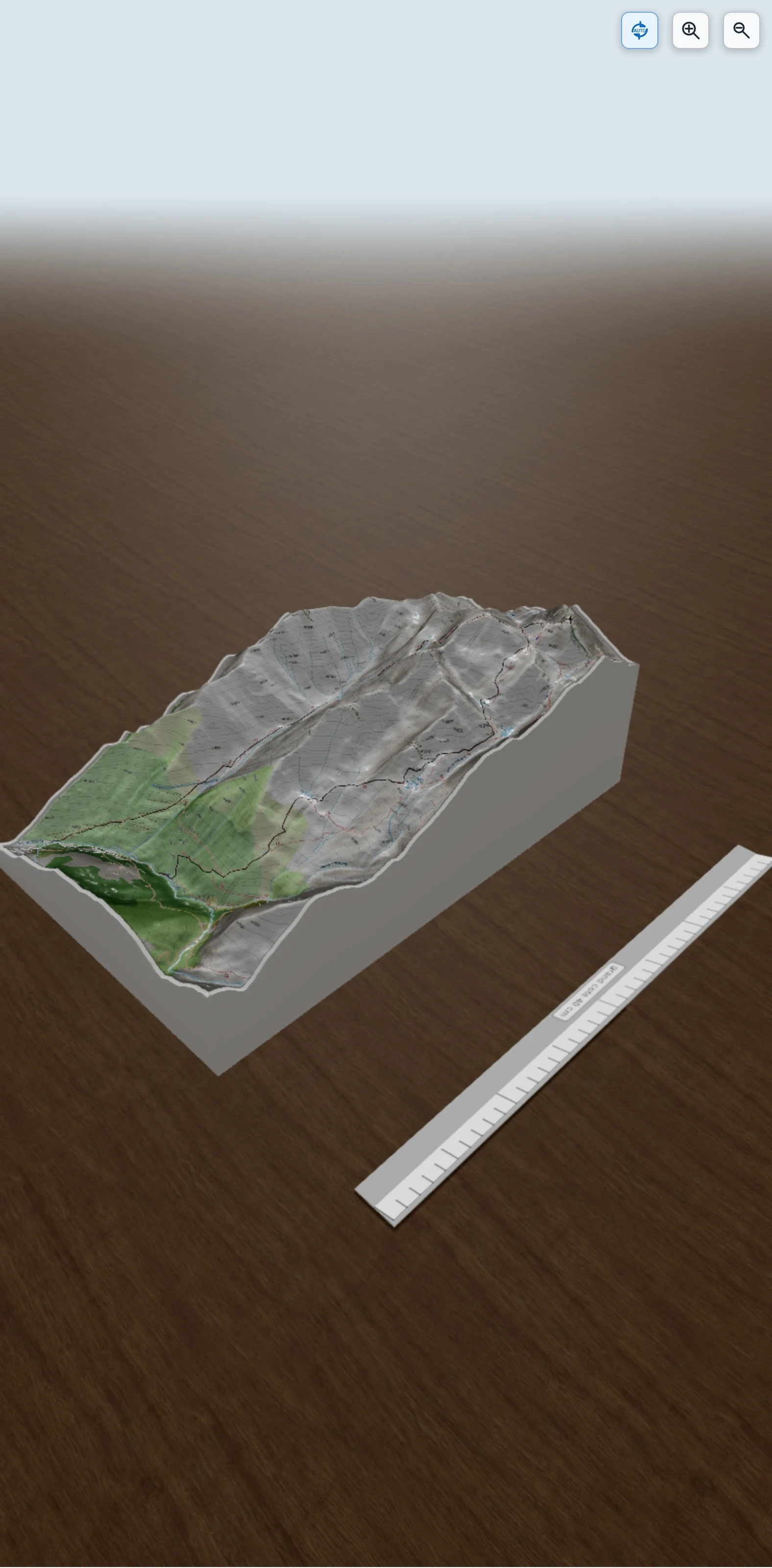 Carte en relief 3D de Pique d'Estats et Montcalm, avec relief topographique