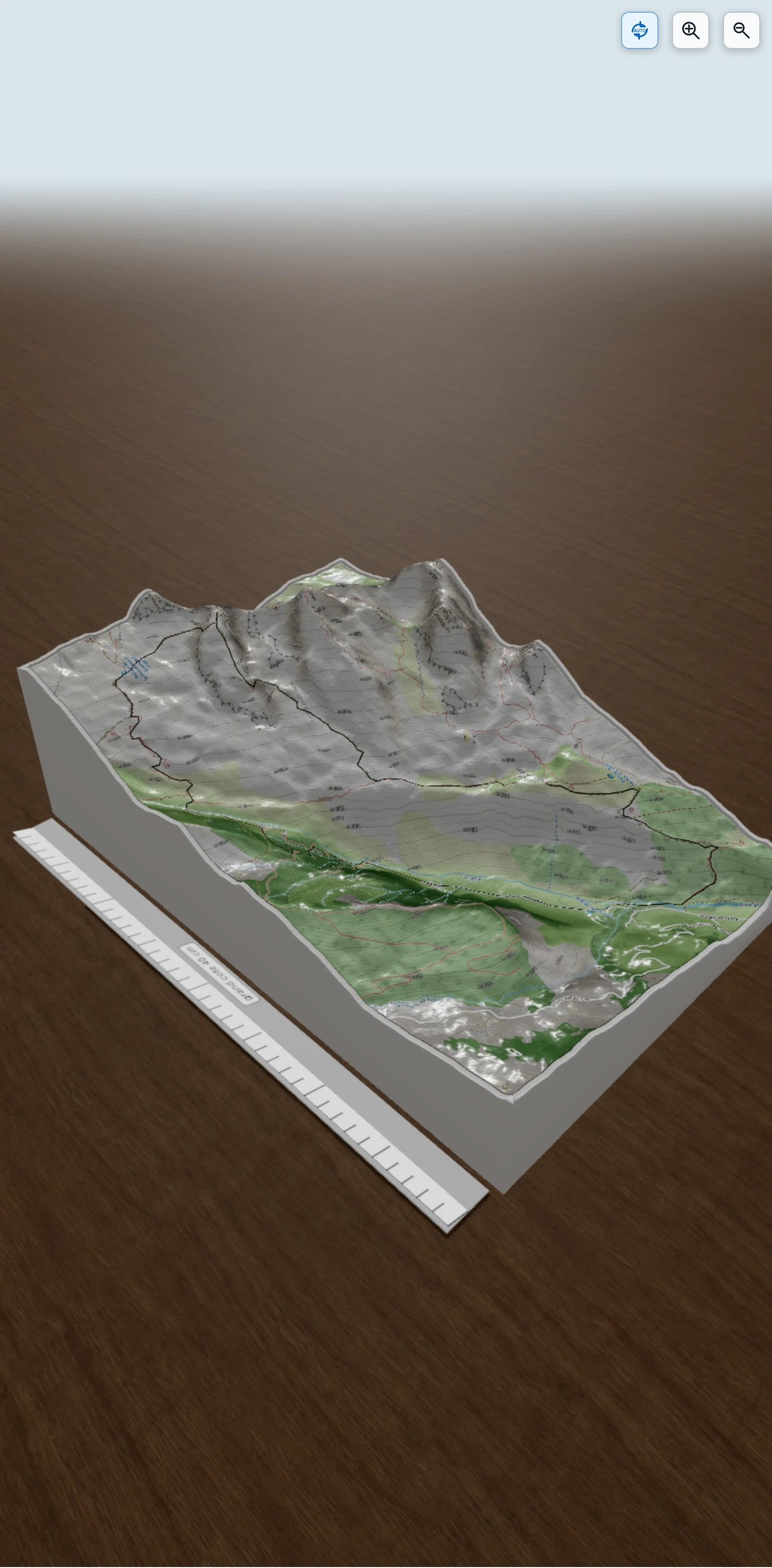 Carte en relief 3D de Pointe de Chombas, avec relief topographique