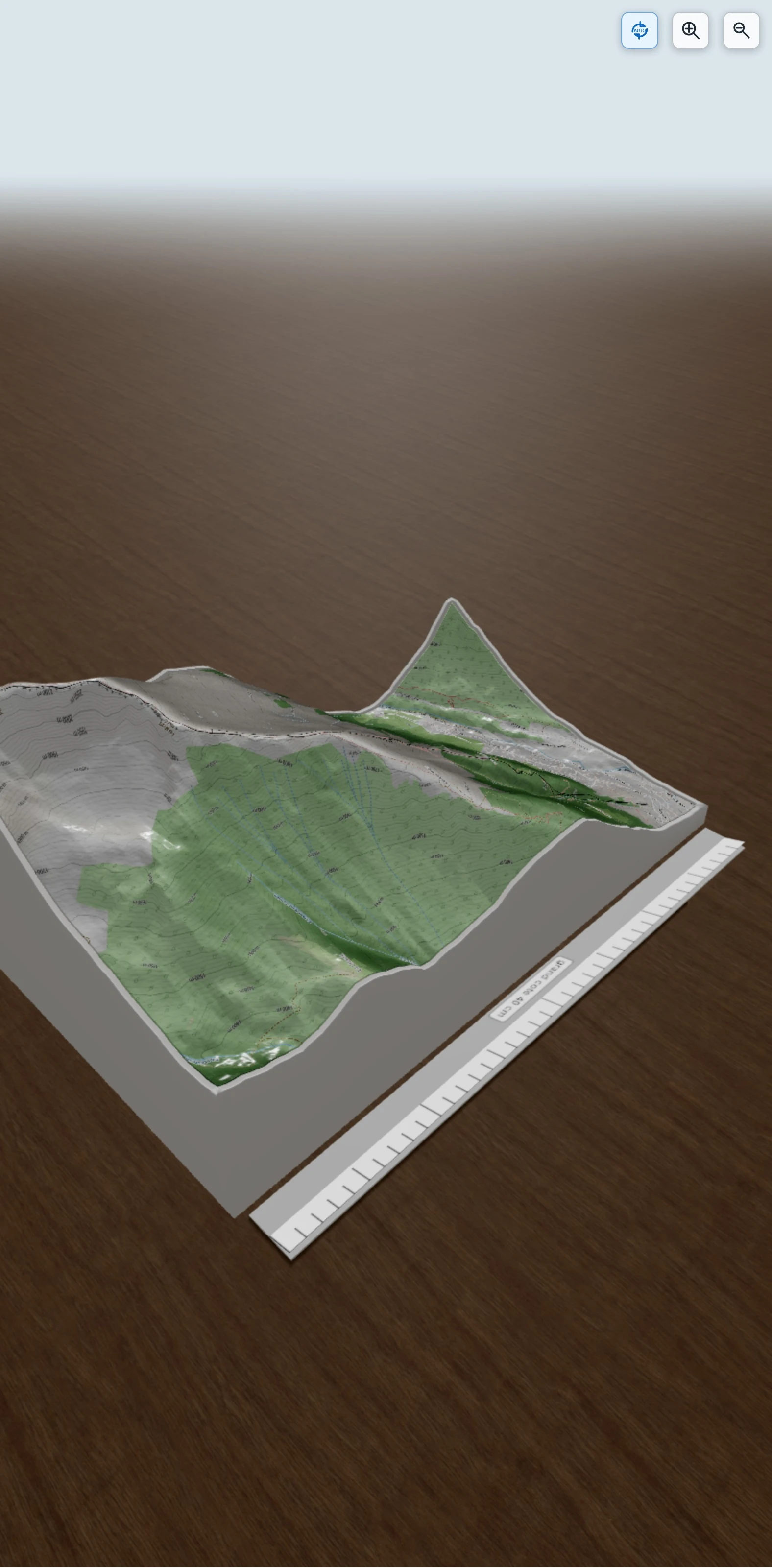 Carte en relief 3D de Pointe de Nantau par kmv, avec relief topographique