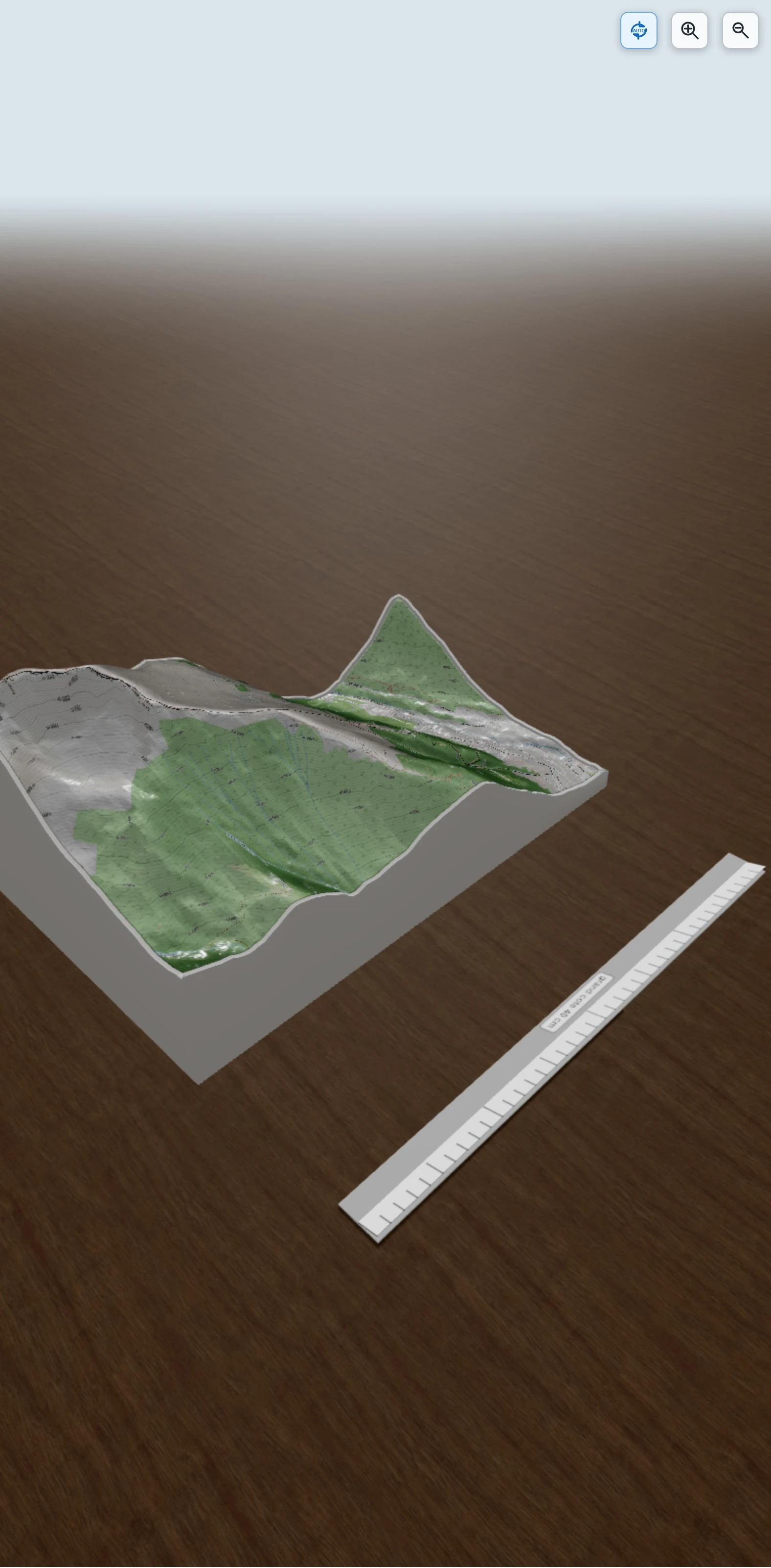Carte en relief 3D de Pointe de Nantaux - 2170 m, avec relief topographique