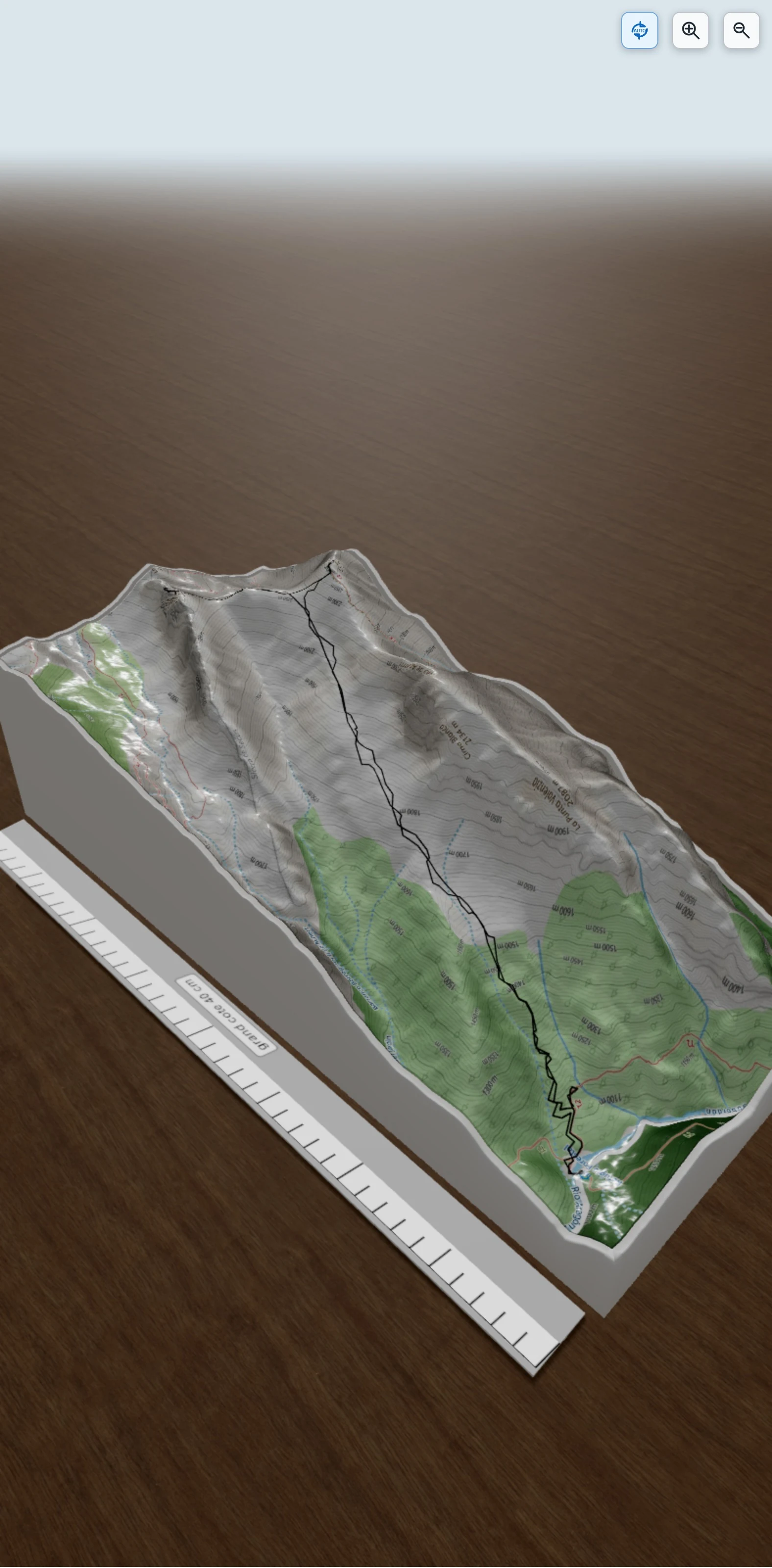 Carte en relief 3D de Punta Agüerri y Costatiza, avec relief topographique