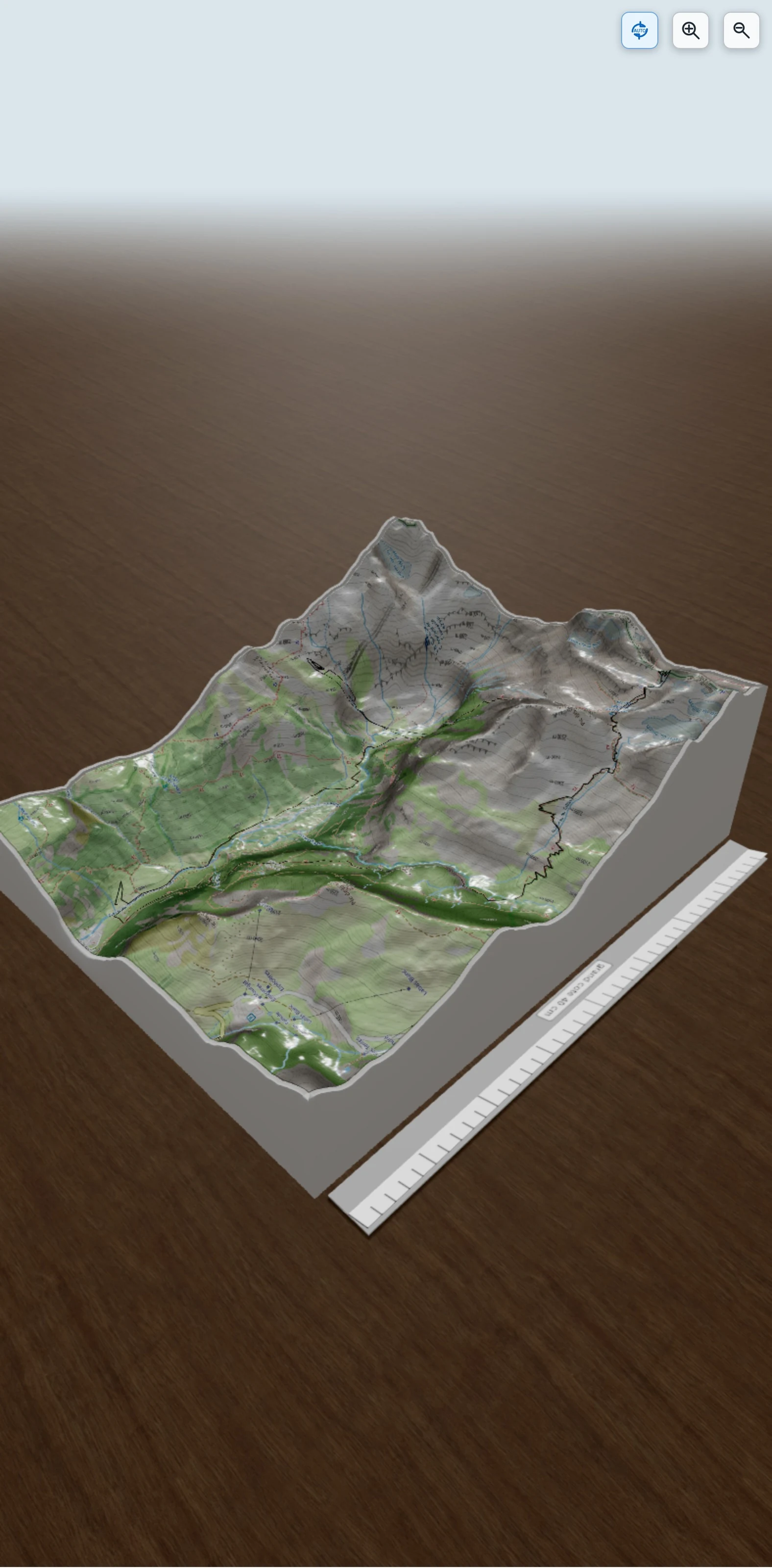 Carte en relief 3D de Pyrénées - Etape 7, avec relief topographique