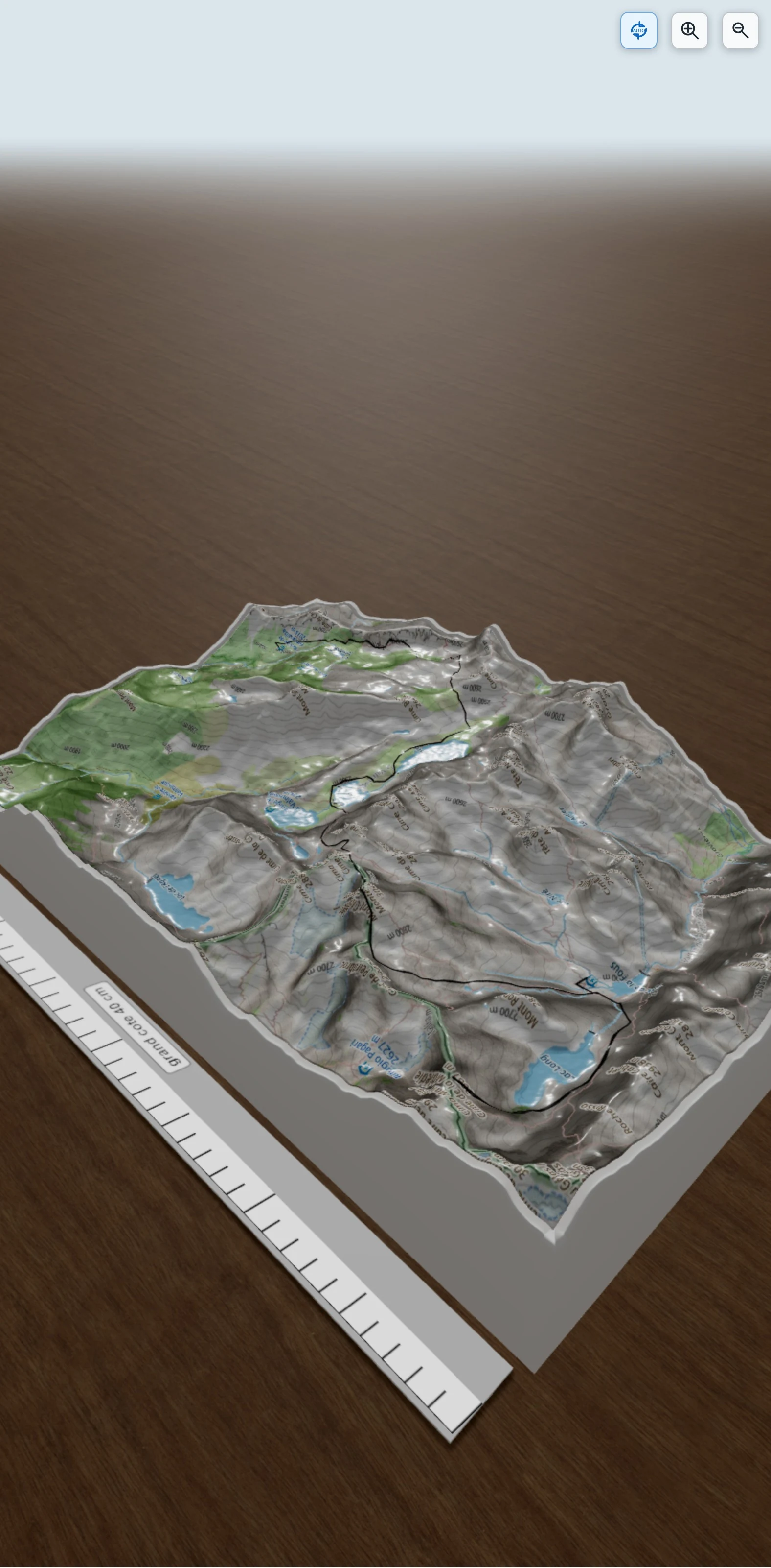 Carte en relief 3D de randonnée pédestre cimes Malédie - Clapier refuges Nice Fontalba, avec relief topographique