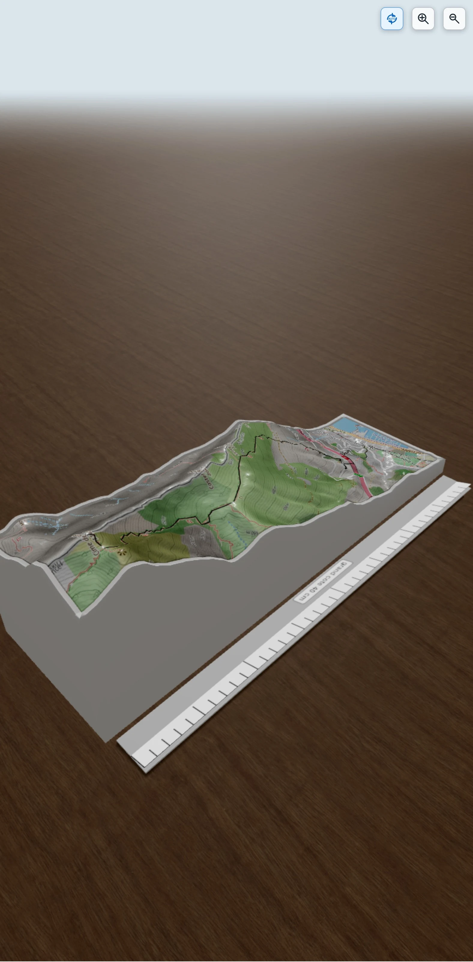 Carte en relief 3D de RESTAUD : Randonnée 3 : Cime de Restaud en aller-retour de Menton (Gare de Garavan), avec relief topographique