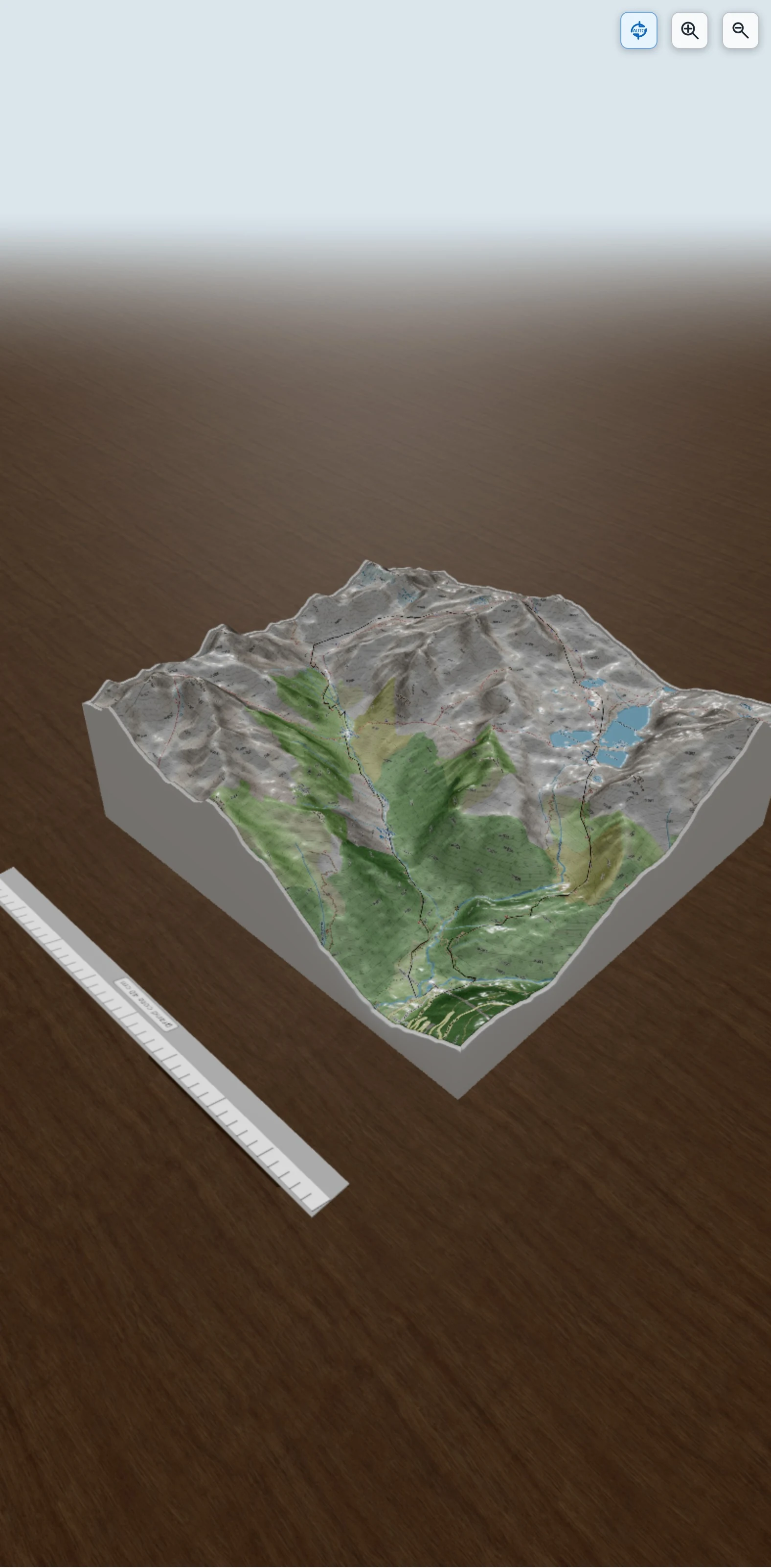Carte en relief 3D de Rocher Blanc Rocher Badon, avec relief topographique