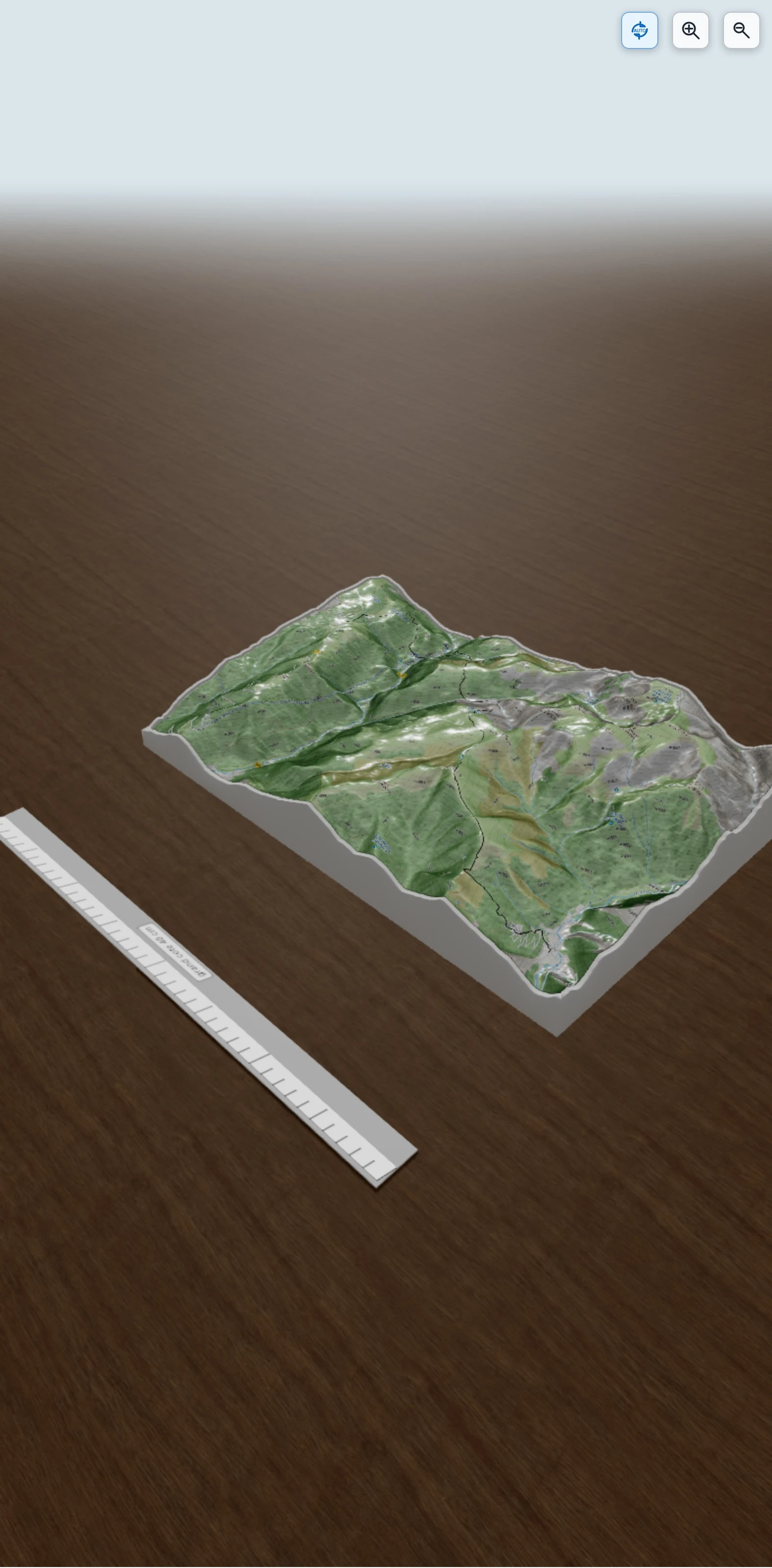 Carte en relief 3D de Siguer -Plateau de Beille Angaka 20.5, avec relief topographique