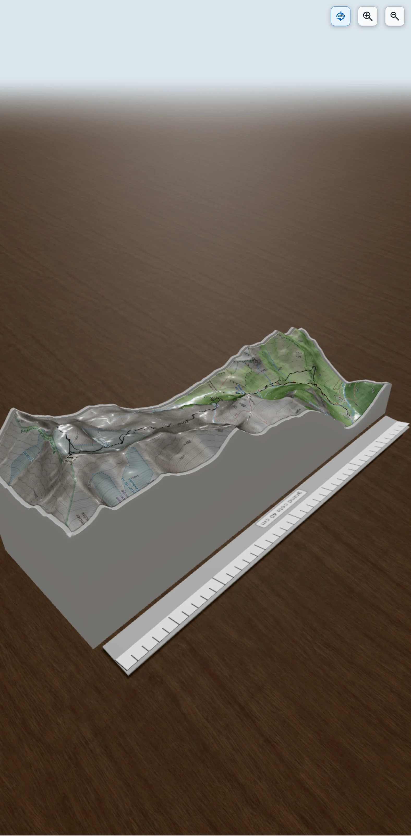 Carte en relief 3D de Sommet de bellecote, avec relief topographique