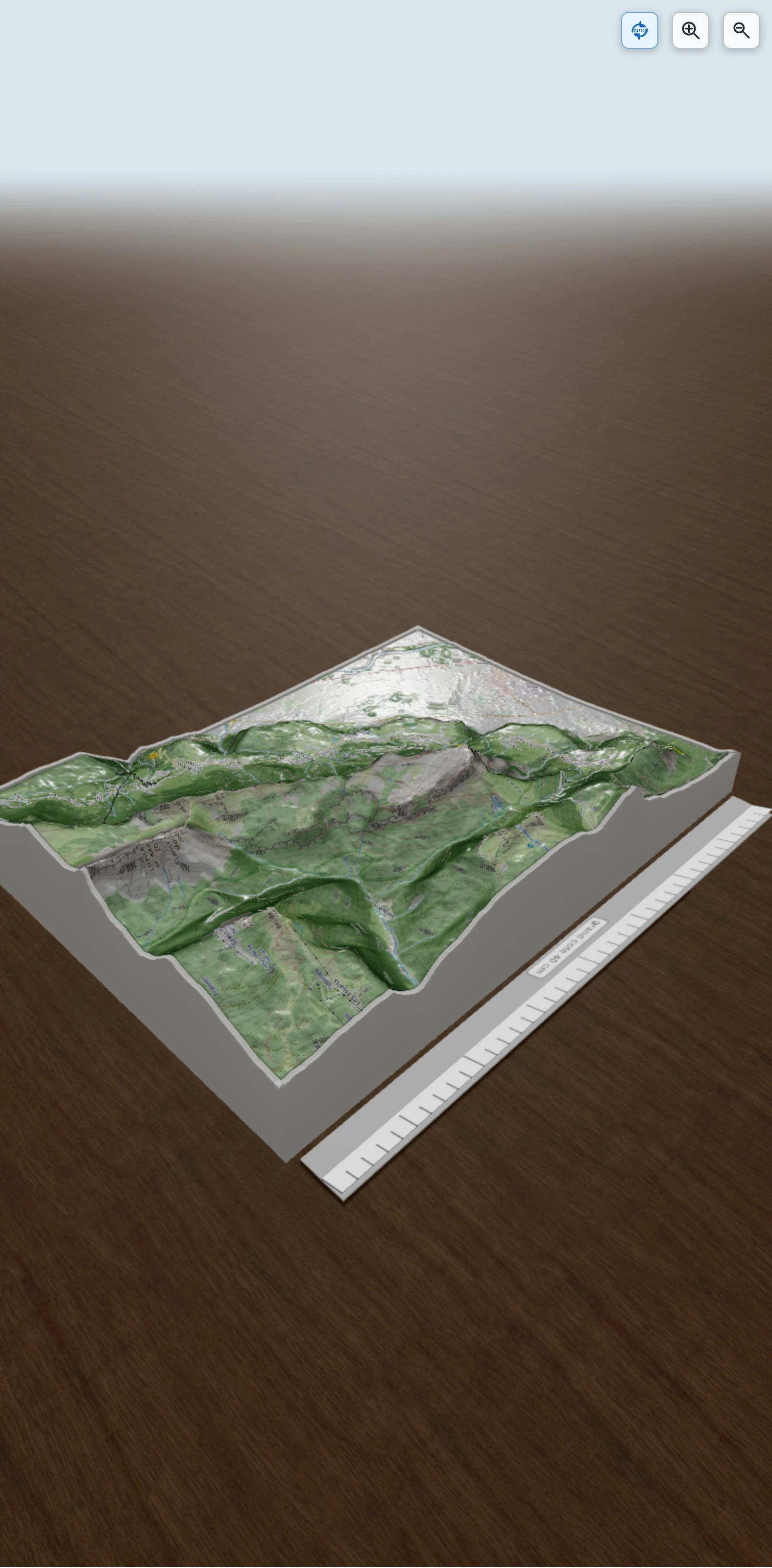 Carte en relief 3D de St Naz-Château Nardent-Dent de Crolles-petit vol retour vélo à la tuture, avec relief topographique