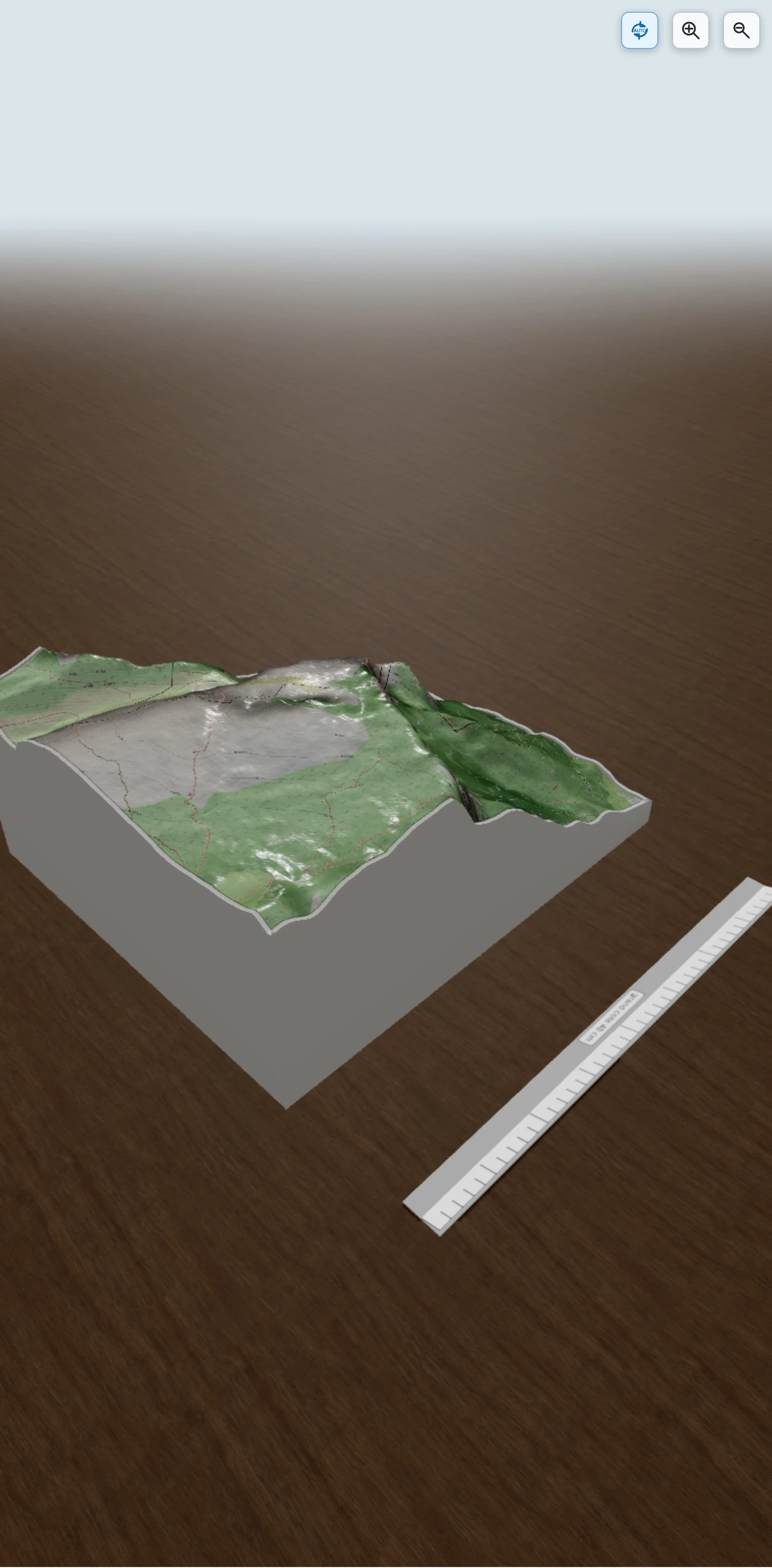 Carte en relief 3D de Tête à Turpin, avec relief topographique