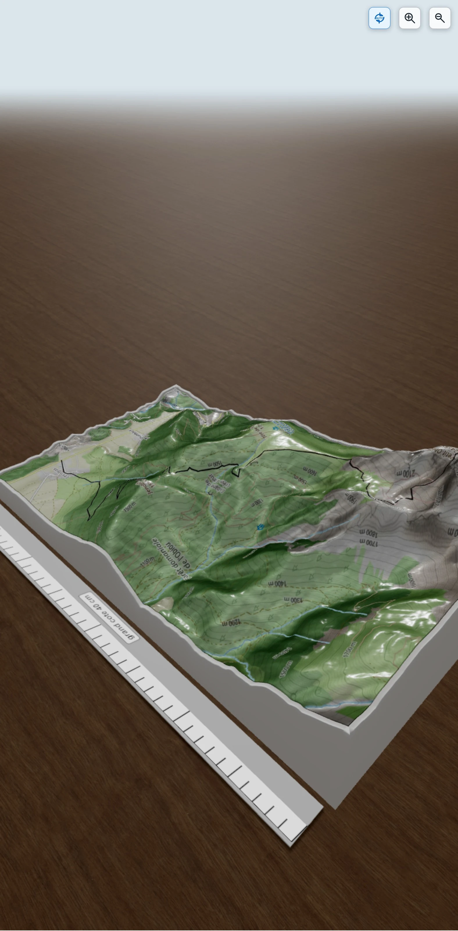 Carte en relief 3D de Tête de l?obiou, avec relief topographique