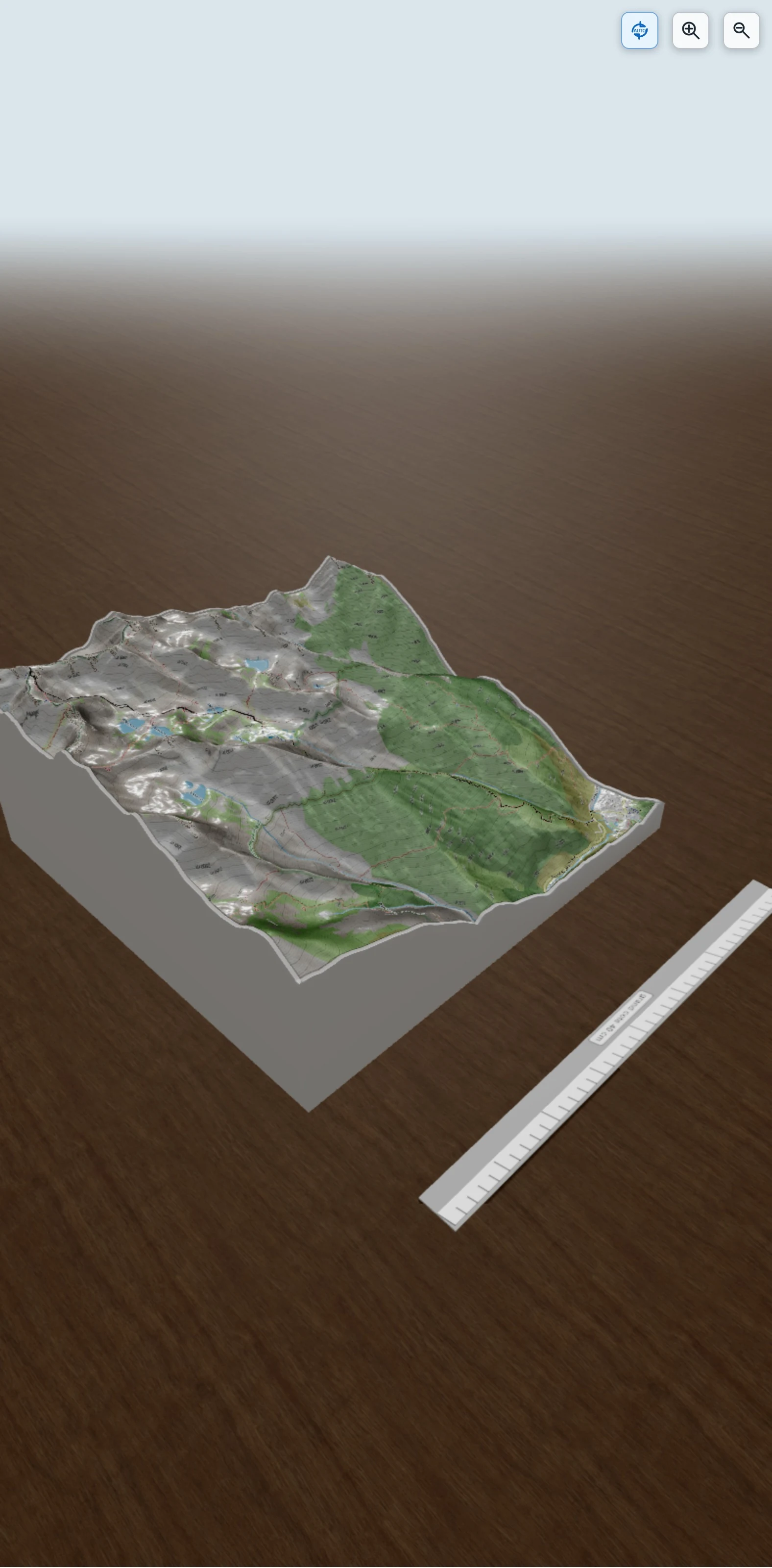 Carte en relief 3D de Tête de l'Ubac depuis Saint-Étienne-de-Tinée, avec relief topographique
