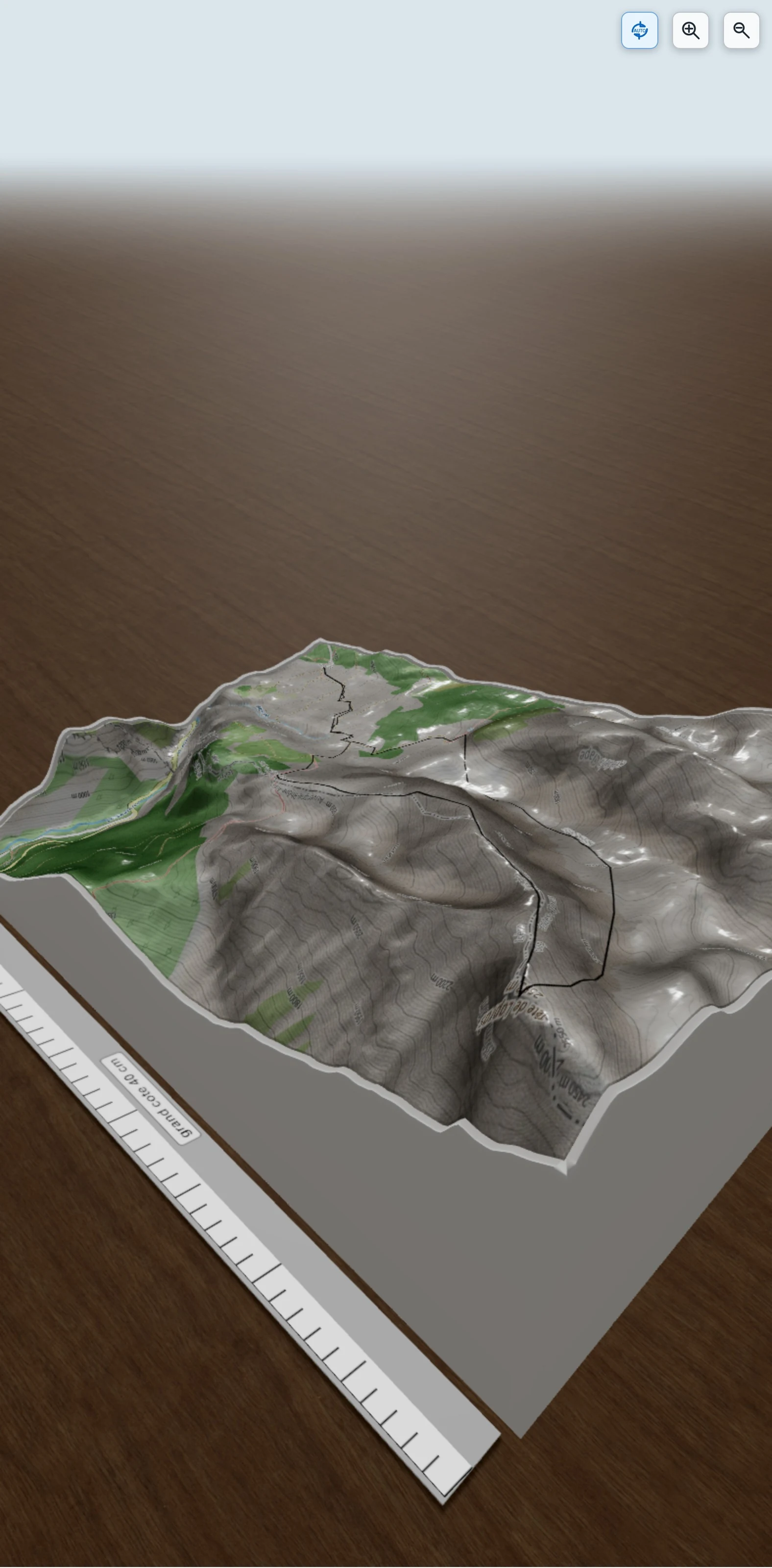 Carte en relief 3D de Tête de Lapras (2584m), avec relief topographique