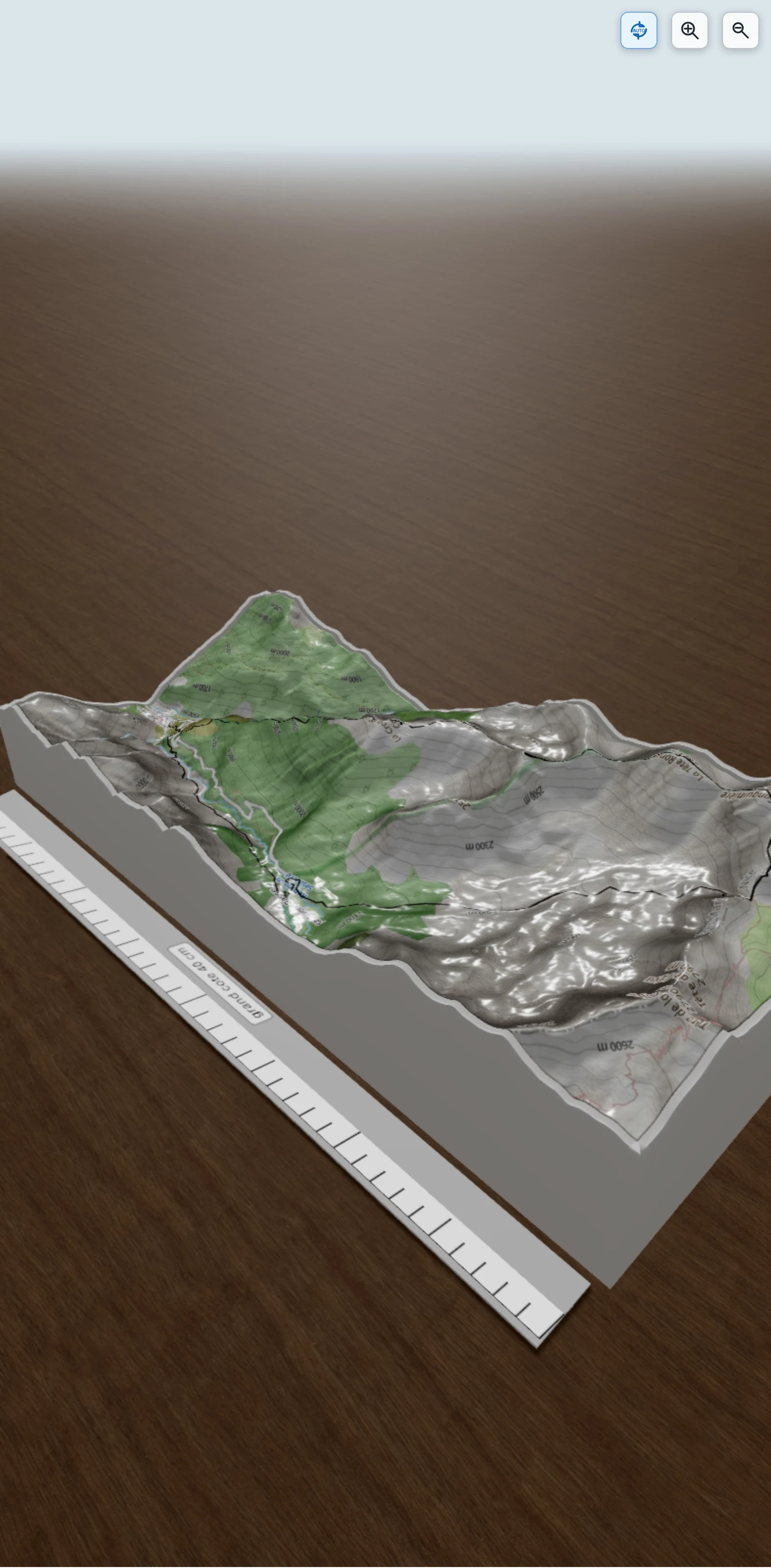 Carte en relief 3D de Tête de Sanguinière et 3 autres sommets en boucle depuis Saint-Dalmas-le-Selvage, avec relief topographique