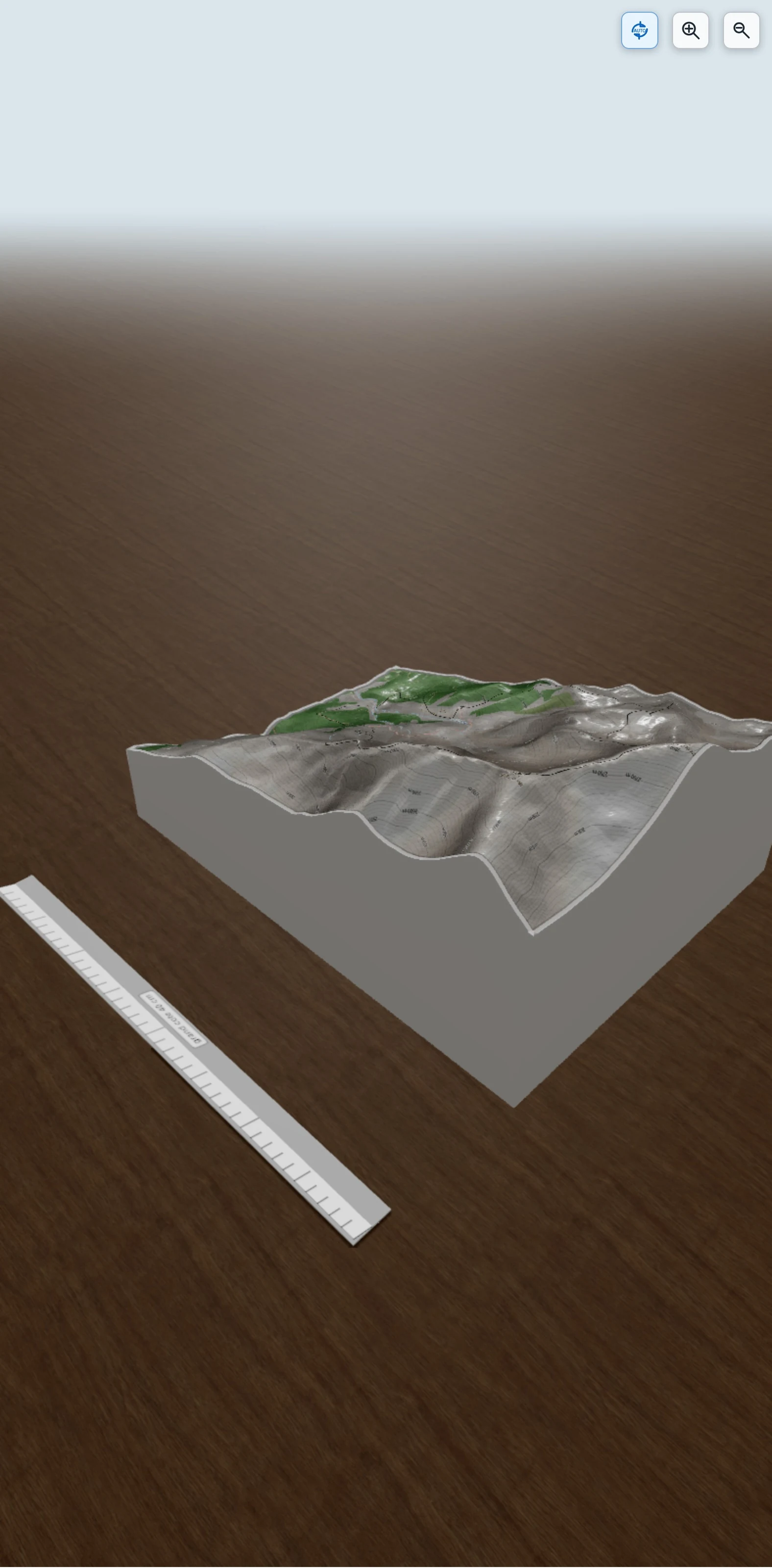 Carte en relief 3D de Tête de Soleil-Boeuf en traversée d'Est en Ouest, Châteauroux-les-Alpes, Hautes-Alpes, avec relief topographique