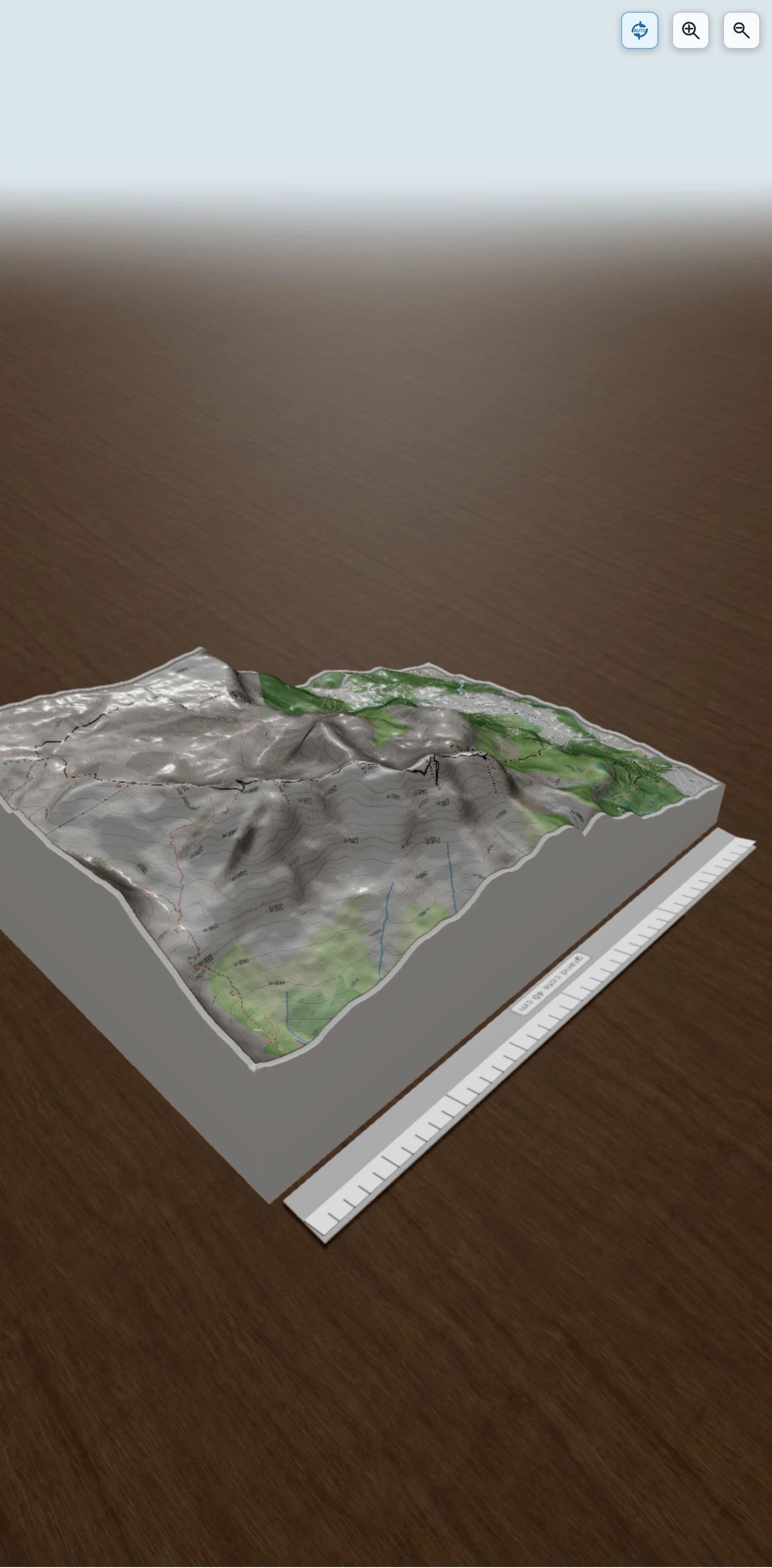 Carte en relief 3D de Tête du Colonney depuis Le Coudray - Aiguille de Varan et Aiguille Rouge(Haut Giffre - Aiguilles Rouges), avec relief topographique