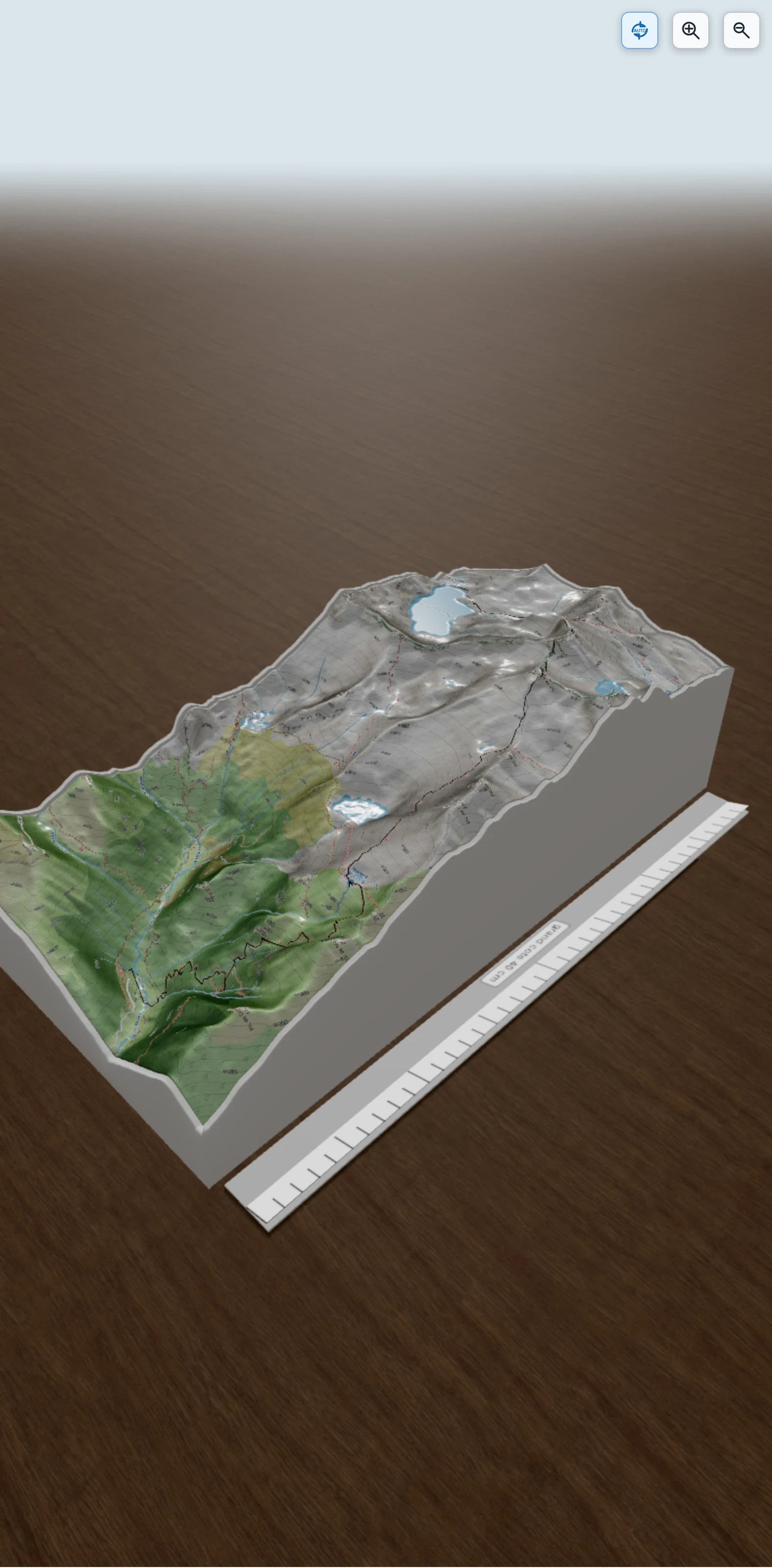 Carte en relief 3D de Tour de Cagateille, avec relief topographique