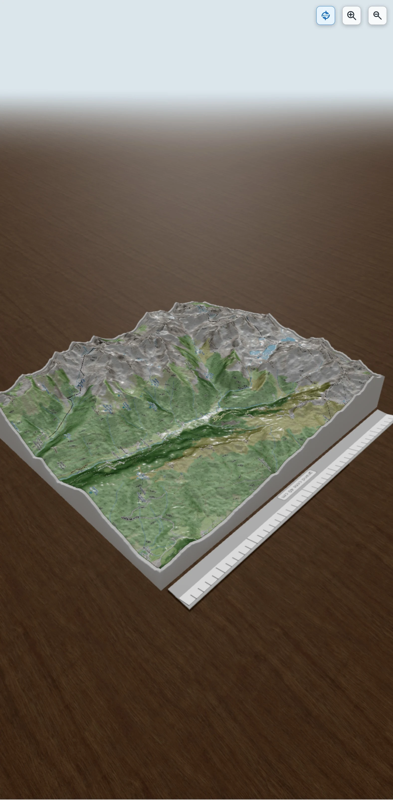 Carte en relief 3D de Tour de fond de france, avec relief topographique