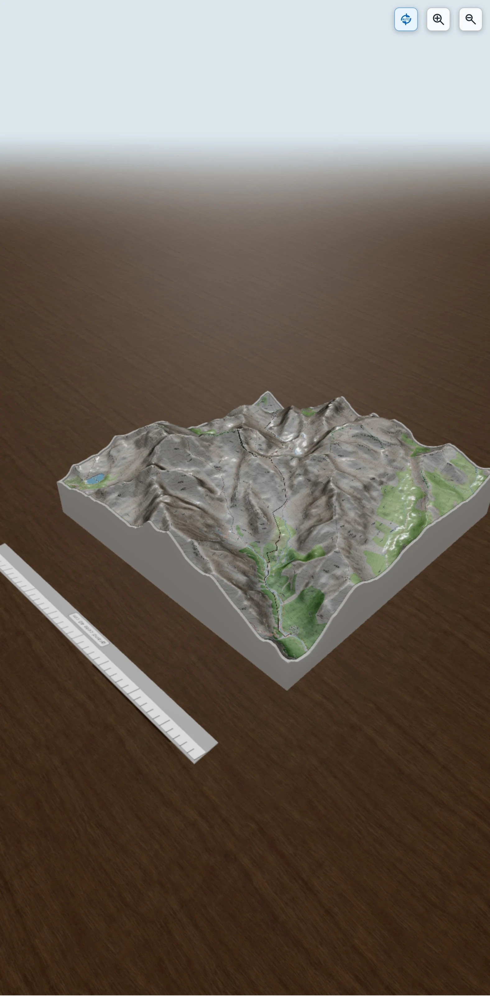 Carte en relief 3D de Tour de Font Sancte sur deux jours (2), avec relief topographique