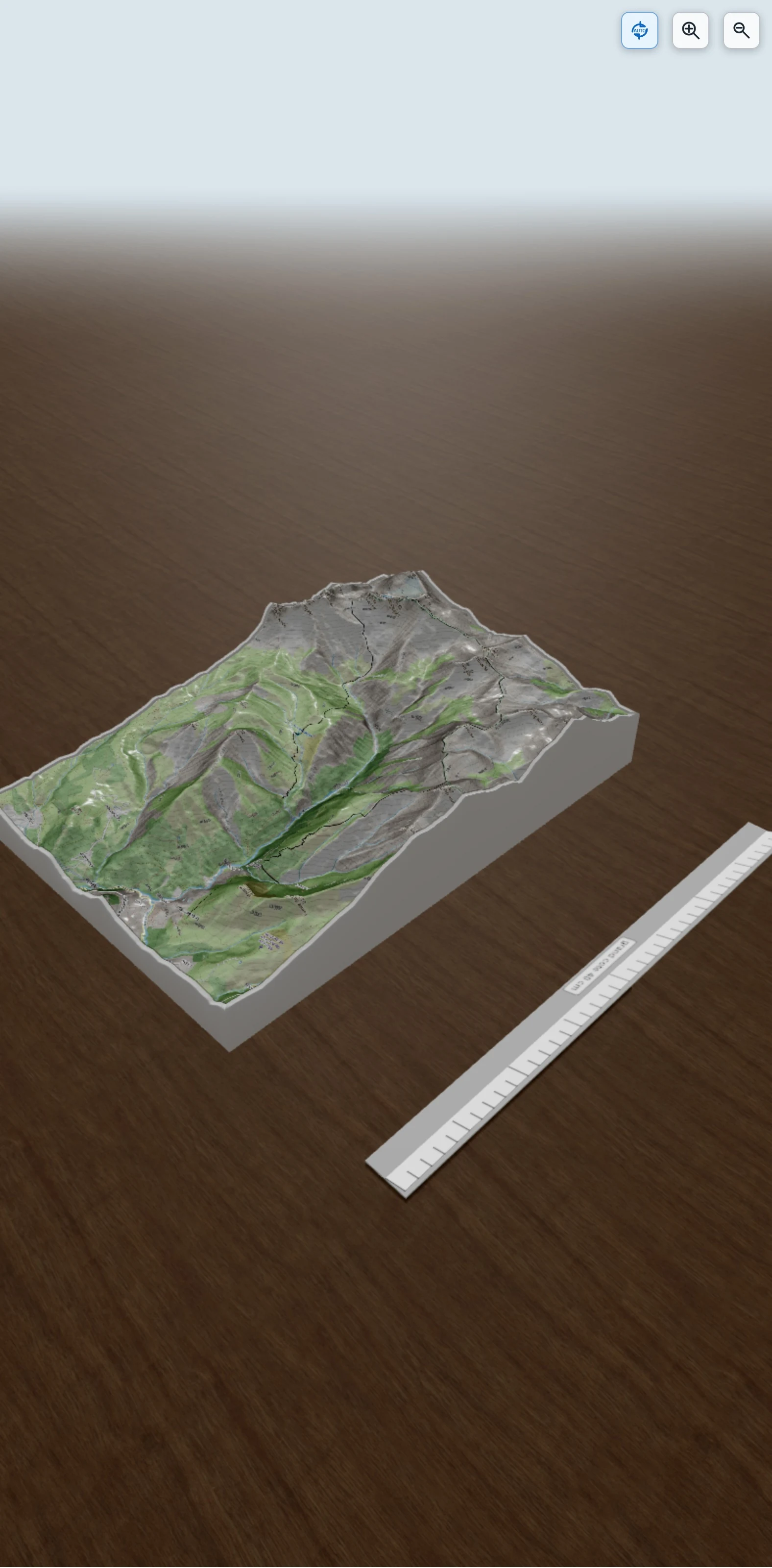 Carte en relief 3D de Tour des aiguilles de la Saussaz, avec relief topographique