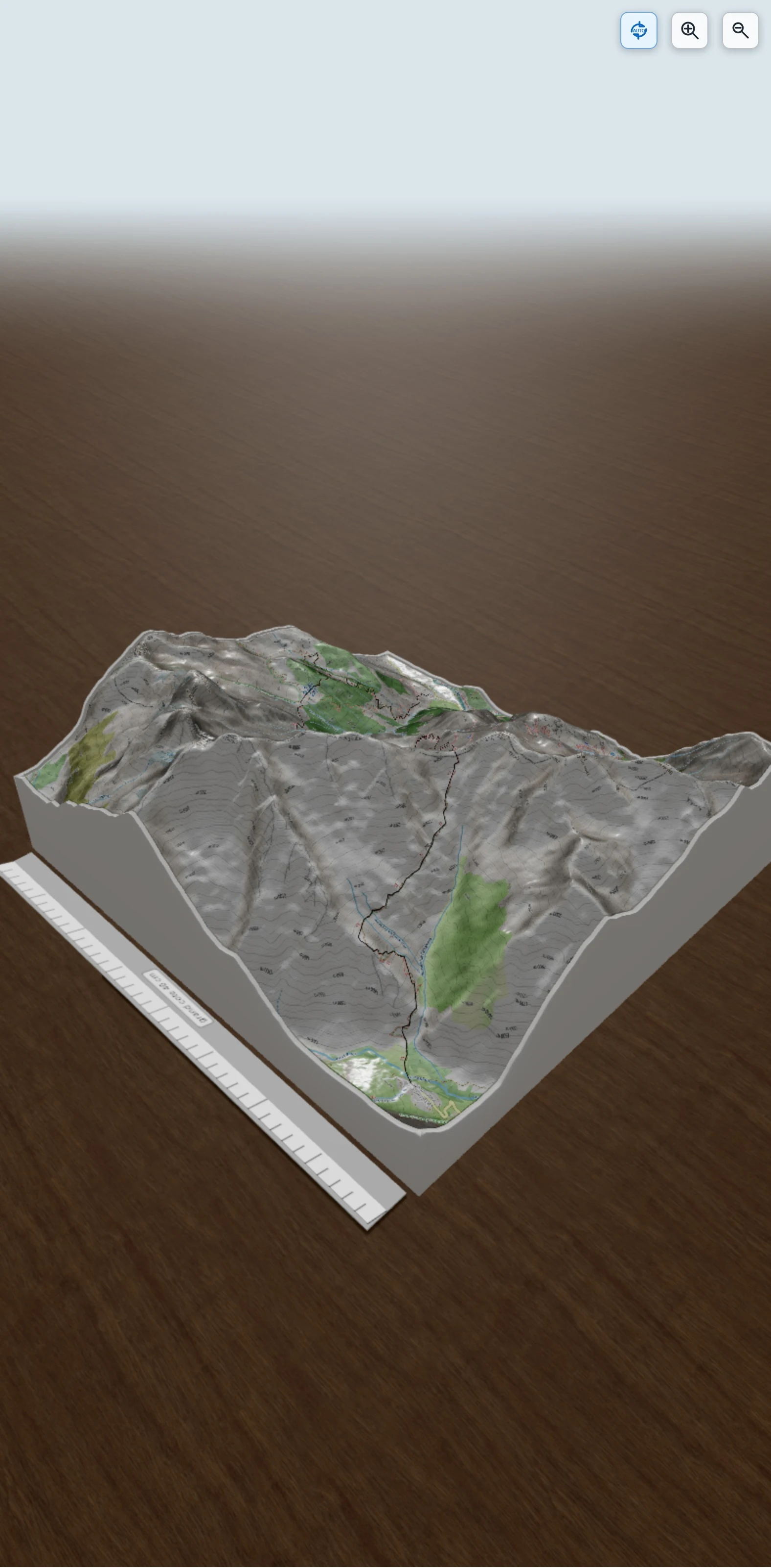 Carte en relief 3D de Tour des Écrins GR54_Tour des Écrins GR54, 6ème jour: Villar-Loubière - Désert en Valjouffrey, avec relief topographique