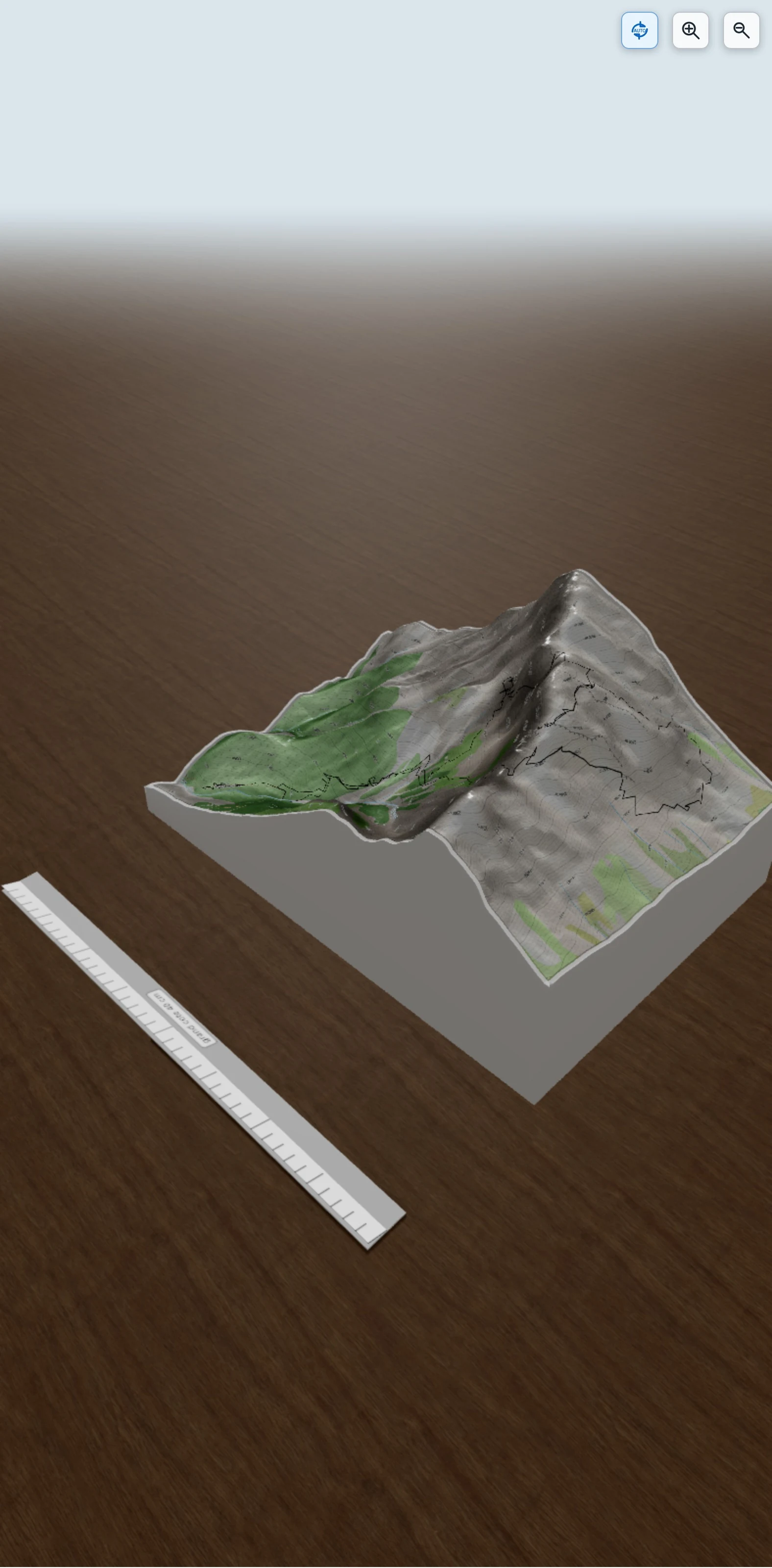 Carte en relief 3D de Tour des jumeaux de Faraut par la rampe des Ailes (Dévoluy), avec relief topographique