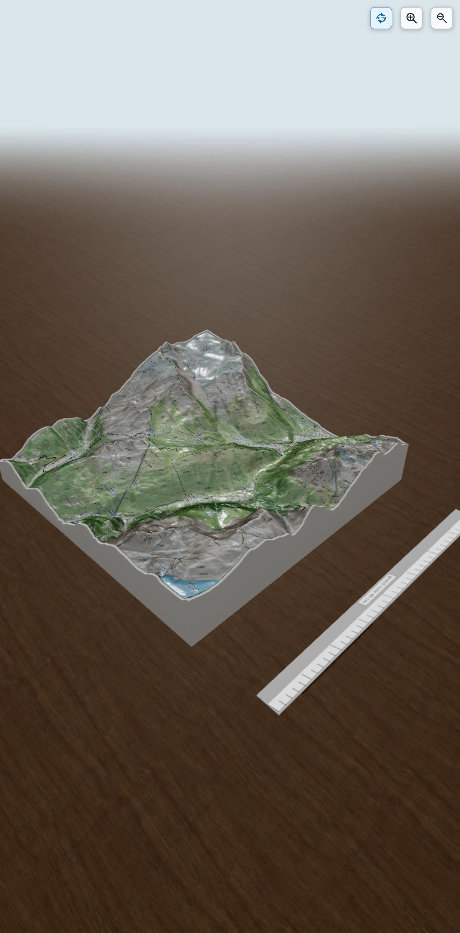 Carte en relief 3D de Tour du Mont Blanc Étape 7 : Col de la Forclaz - Lac Blanc, avec relief topographique