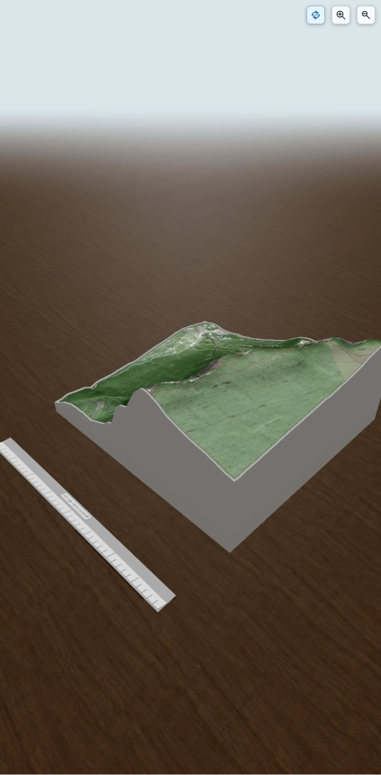 Carte en relief 3D de Tour Percée en boucle depuis Marcieu (Chartreuse), avec relief topographique