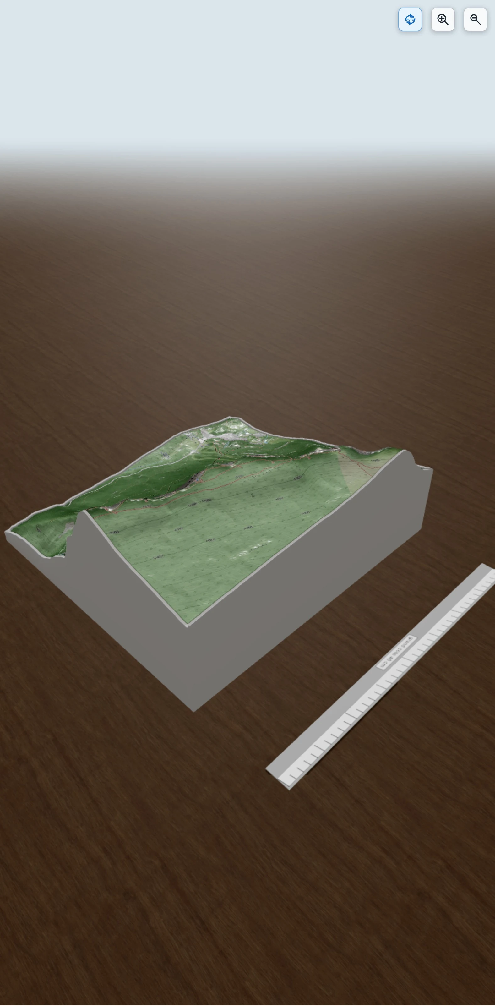 Carte en relief 3D de Tour Percée, pas de Ragris et Aulp du Seuil (Chartreuse), avec relief topographique